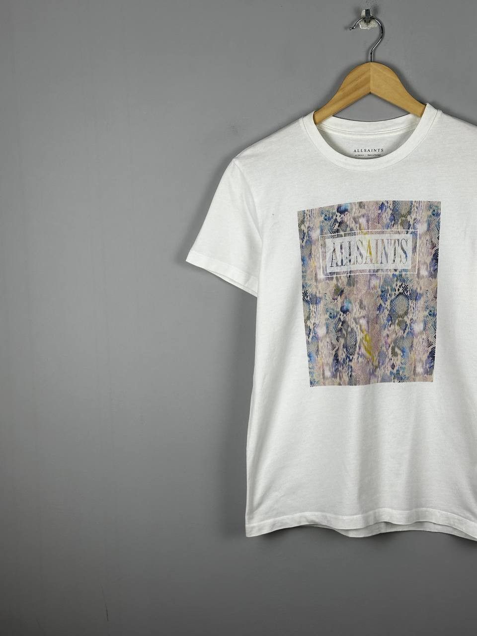 Allsaints Allsaints Casual White Printed T Shirt Size US XS / EU 42 / 0 - 2 Thumbnail