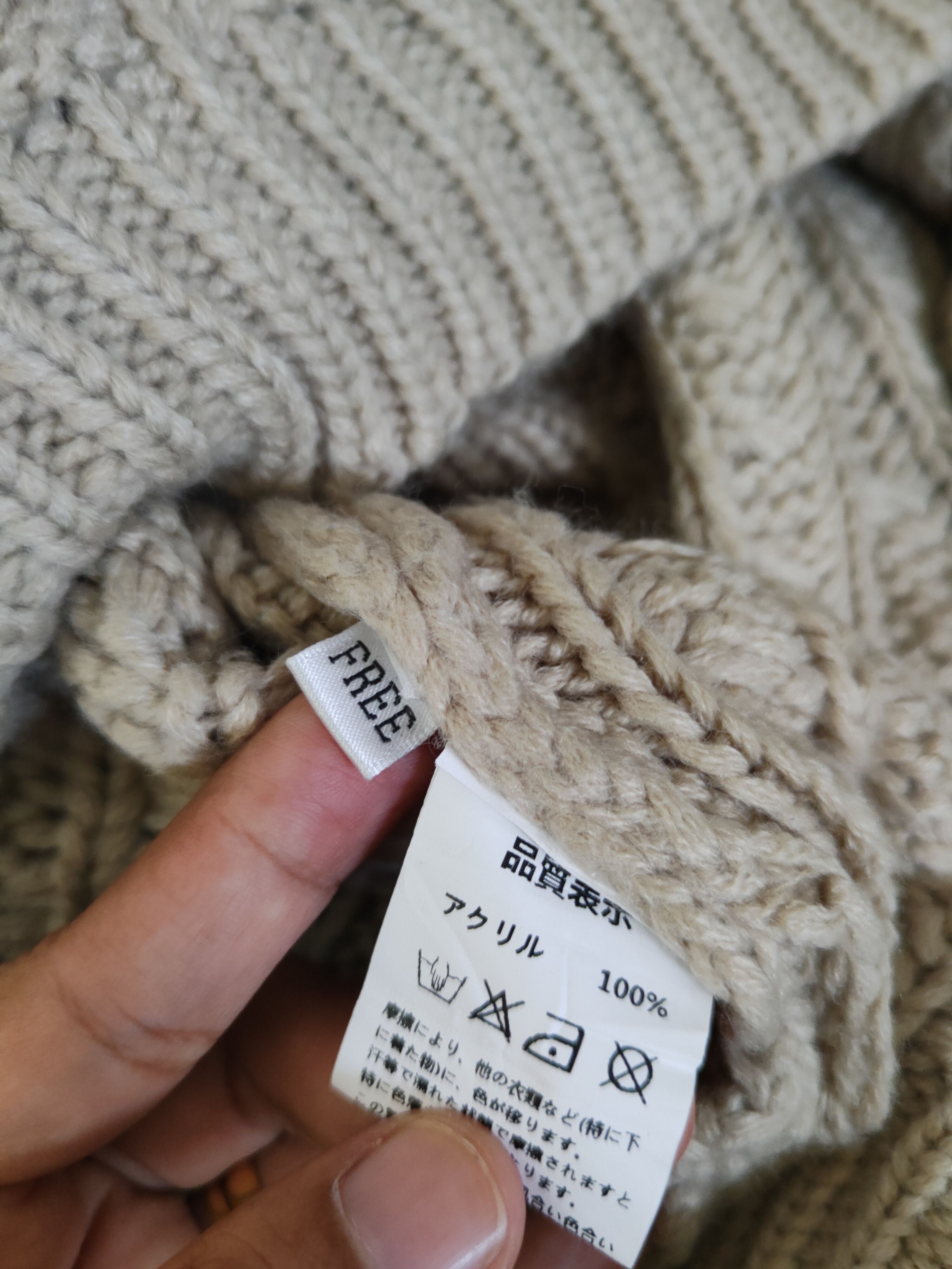 Vintage Japan vintage cable aran isle Knitwear Sweatshirts #W1470 Size US M / EU 48-50 / 2 - 10 Thumbnail
