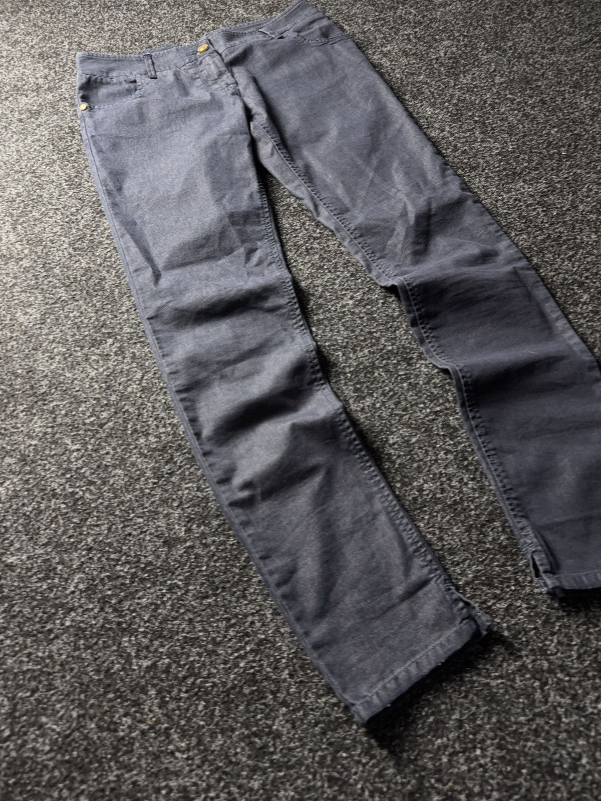 Roberto Cavalli Class Roberto Cavalli Distressed Slim Fit Cotton Pants Size 28" / US 6 / IT 42 - 2 Thumbnail