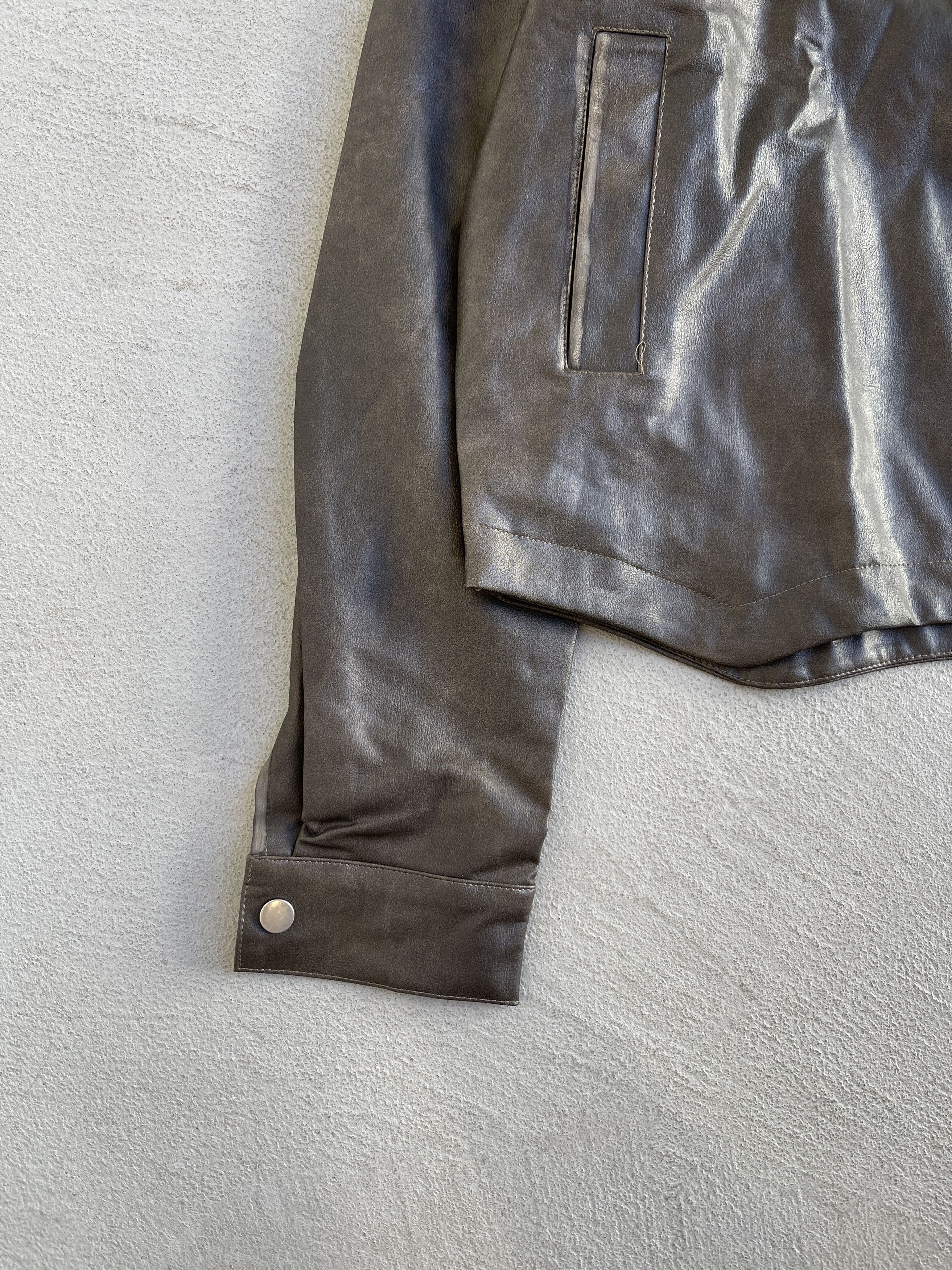 Vintage STEAL! Vintage 1990s Biker Leather Jacket Size US L / EU 52-54 / 3 - 4 Thumbnail