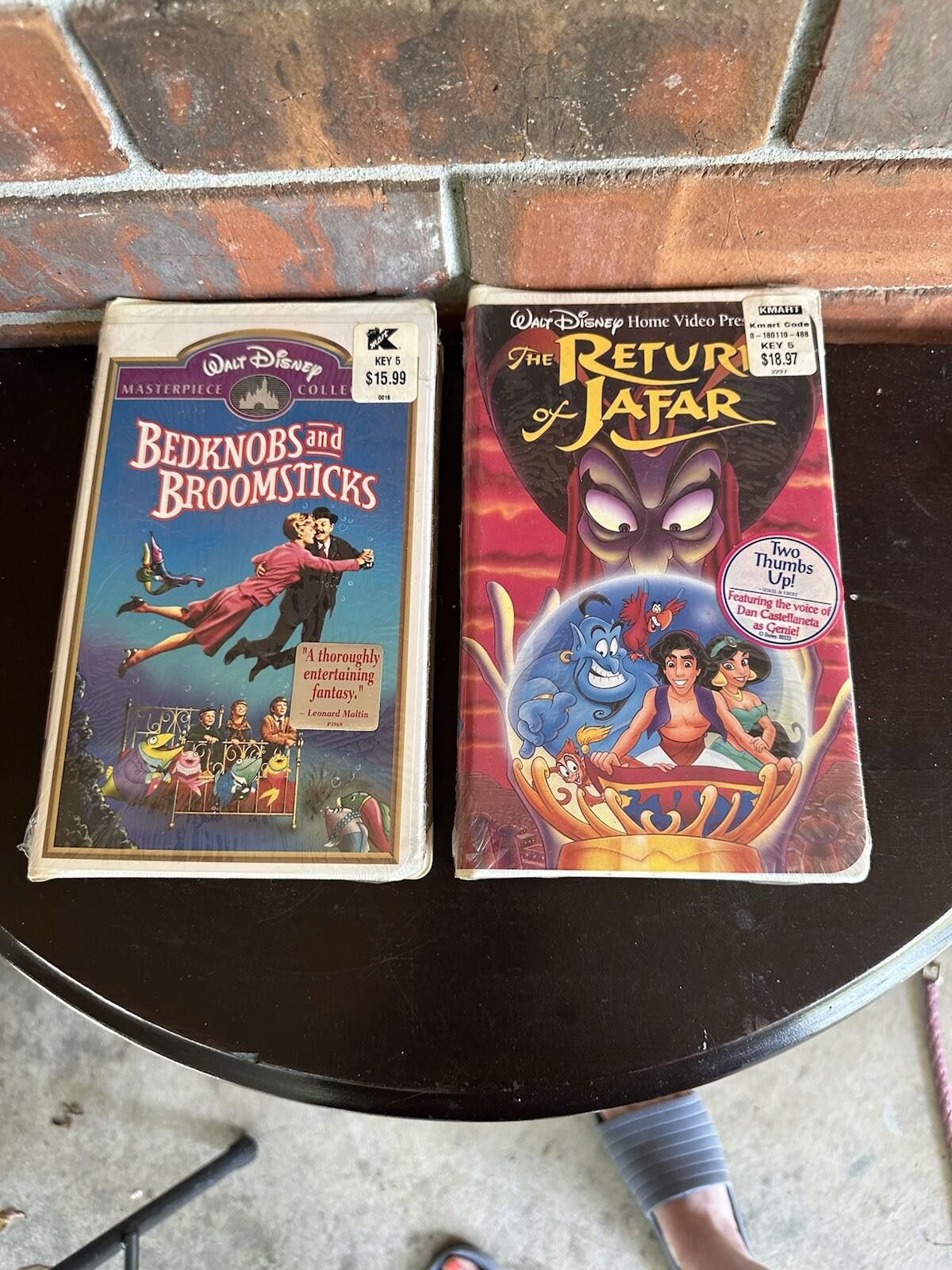 Designer 2 Disney Clamshell VHS Return Of Jafar And Bedknobs And Size ONE SIZE - 2 Thumbnail