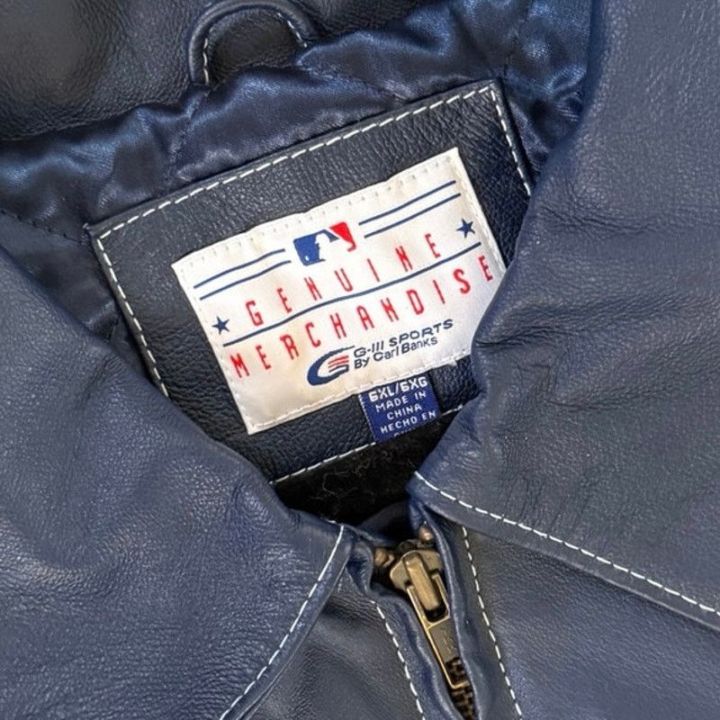 Other 6xl vintage genuine leather New York Yankees leather jacket Size US XXL / EU 58 / 5 - 3 Thumbnail