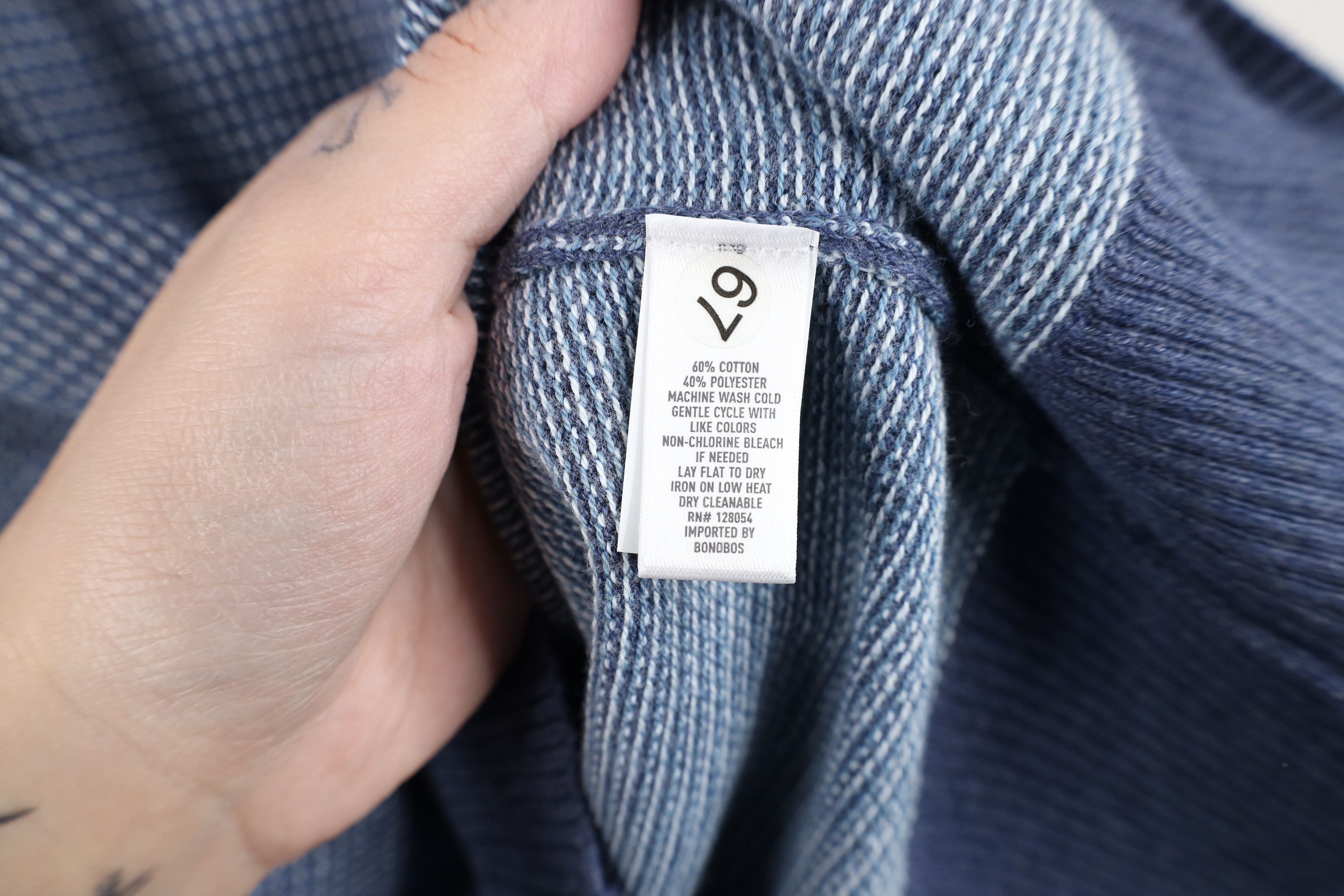 Bonobos Bonobos Thermal Knit Half Zip Pullover Sweater Blue Size US S / EU 44-46 / 1 - 9 Thumbnail