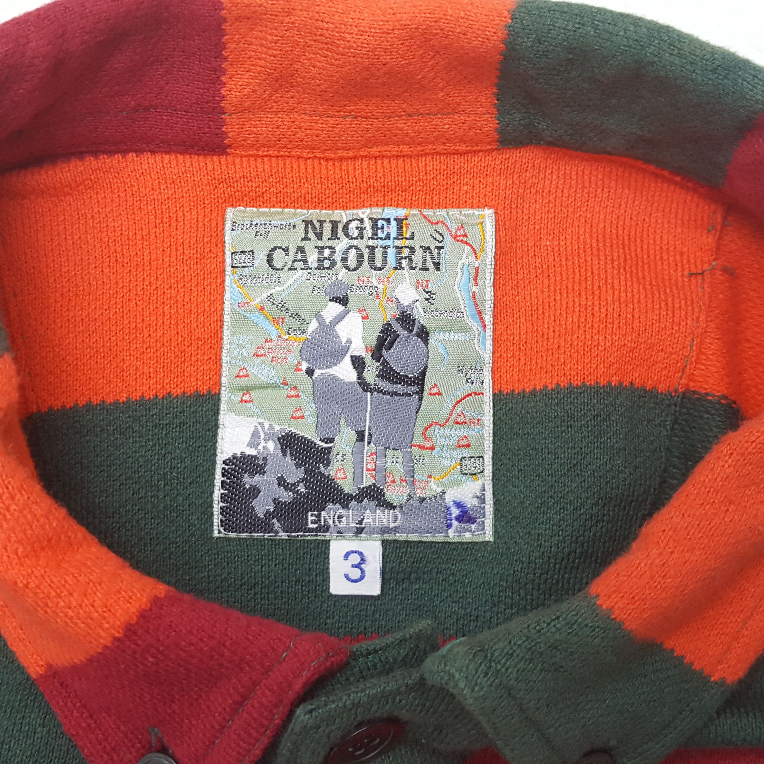 Nigel Cabourn Nigel Cabourn Fashion Stripe Design Polos RR1 Size US M / EU 48-50 / 2 - 4 Thumbnail