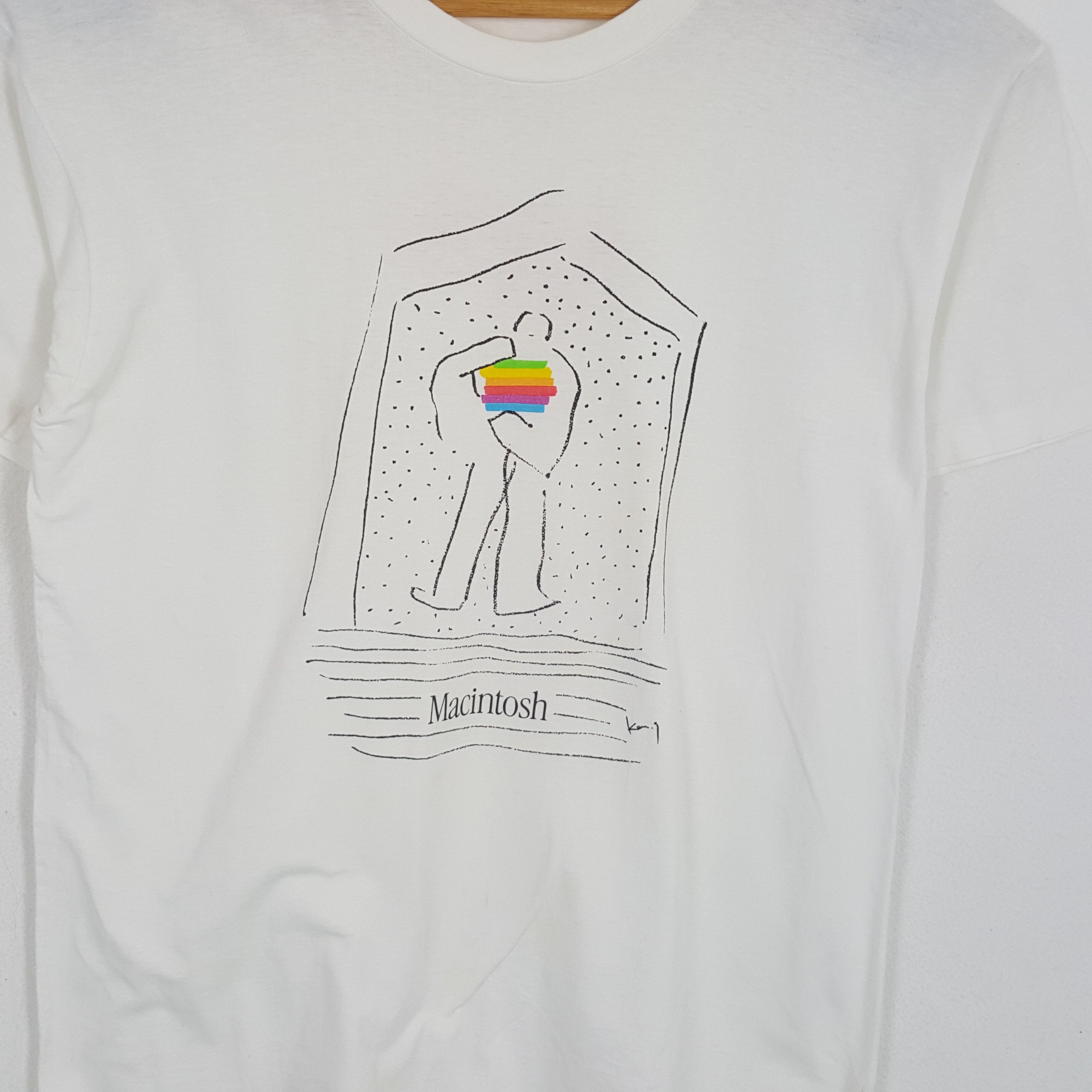 Apple × Mackintosh × Vintage Vintage APPLE MANCINTOSH IT Company Promo T-Shirts Size US M / EU 48-50 / 2 - 2 Thumbnail