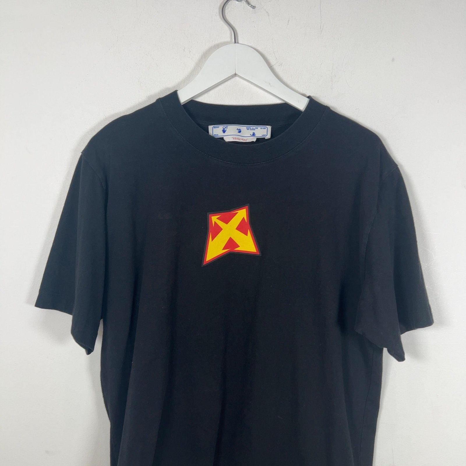 Off-White Off-White Thunder Graphic Logo T-Shirt Size US L / EU 52-54 / 3 - 2 Thumbnail