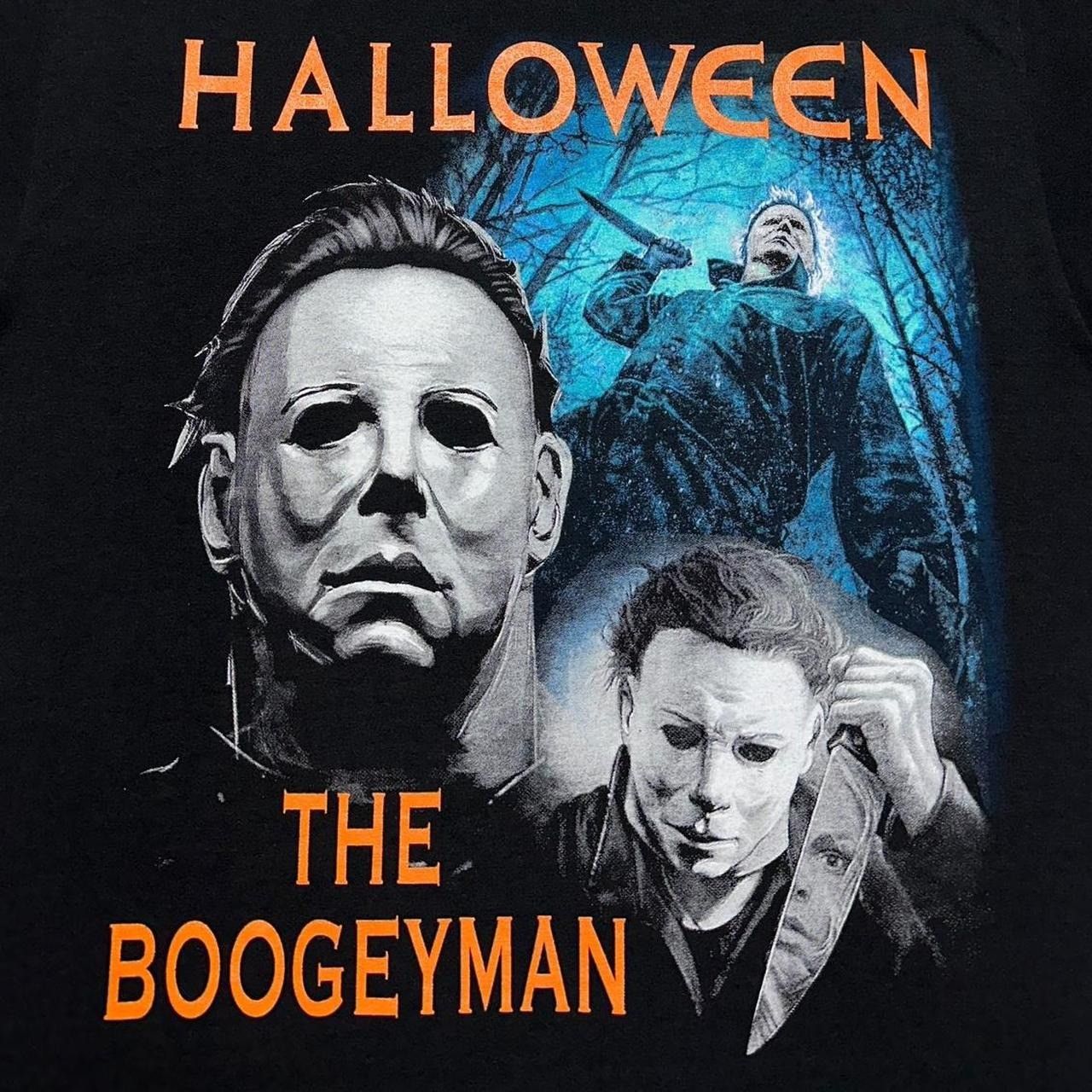 Hanes × Vintage Y2K Halloween Michael Myers Knife T-Shirt Size US S / EU 44-46 / 1 - 3 Thumbnail