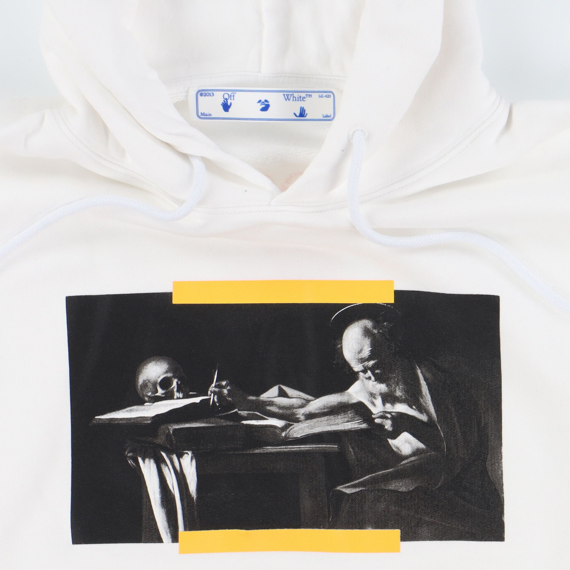 Off-White White Caravaggio Diagonals Oversized Hoodie Size US XS / EU 42 / 0 - 5 Thumbnail