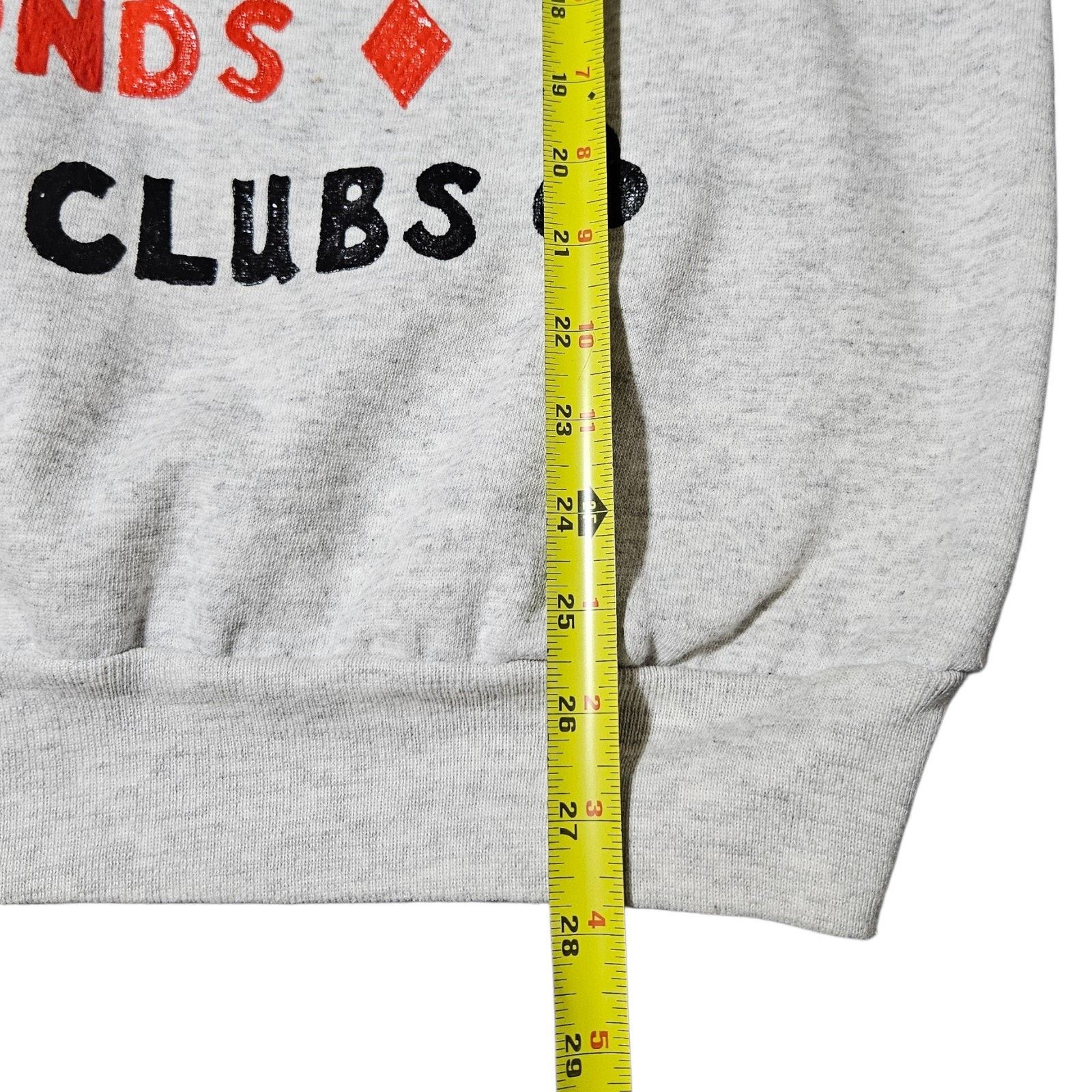 Other VTG J E MORGAN FleecePlaying Cards Suits USA Sweater L/XL Size US L / EU 52-54 / 3 - 6 Thumbnail