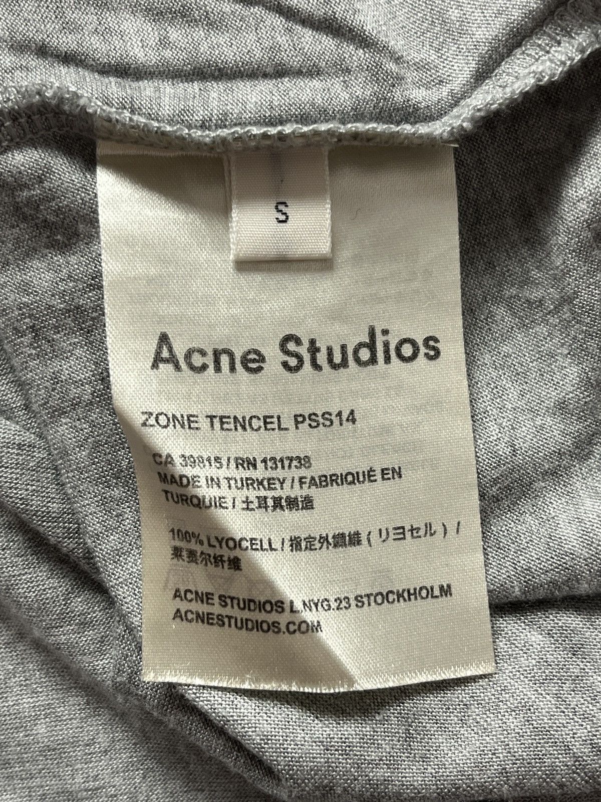 Acne Studios Acne Studios Zone Tencel PSS14 Sleeveless T-Shirt Size US S / EU 44-46 / 1 - 8 Thumbnail