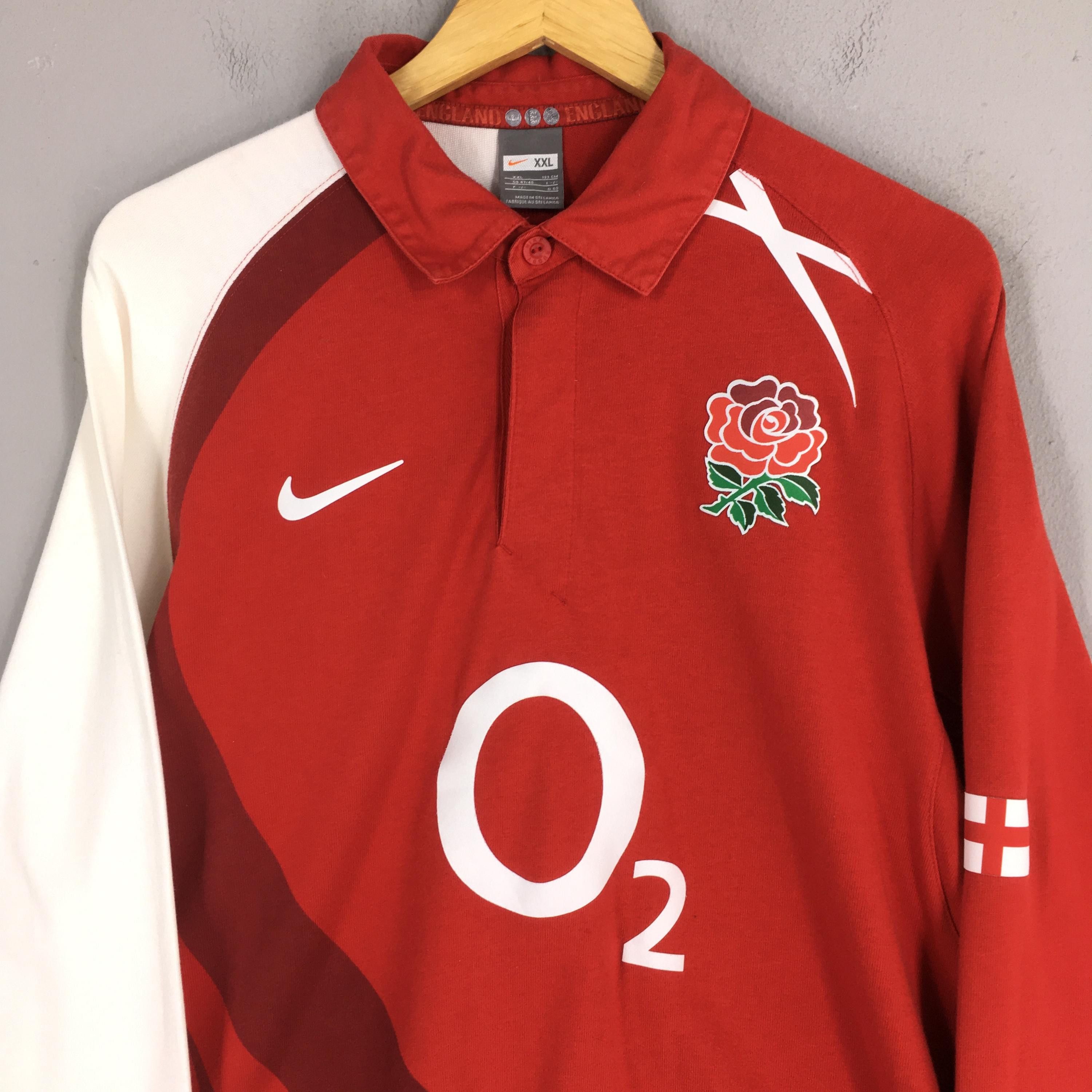 Nike Nike O2 England Rugby Jersey Polo Rugby Shirt 2XLarge Size US XXL / EU 58 / 5 - 2 Thumbnail