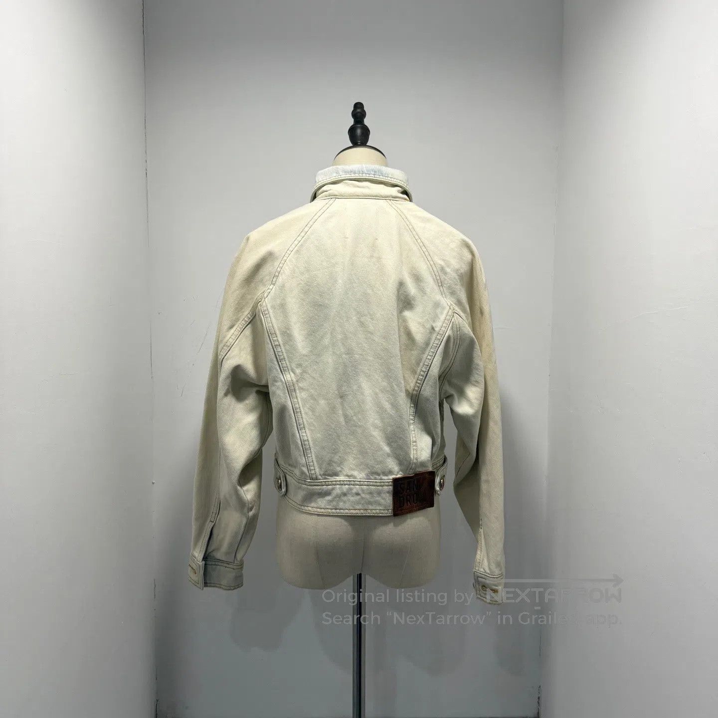 Sandro SANDRO Distressed Denim Jacket| Size XXS / US 00 / IT 34 - 2 Thumbnail
