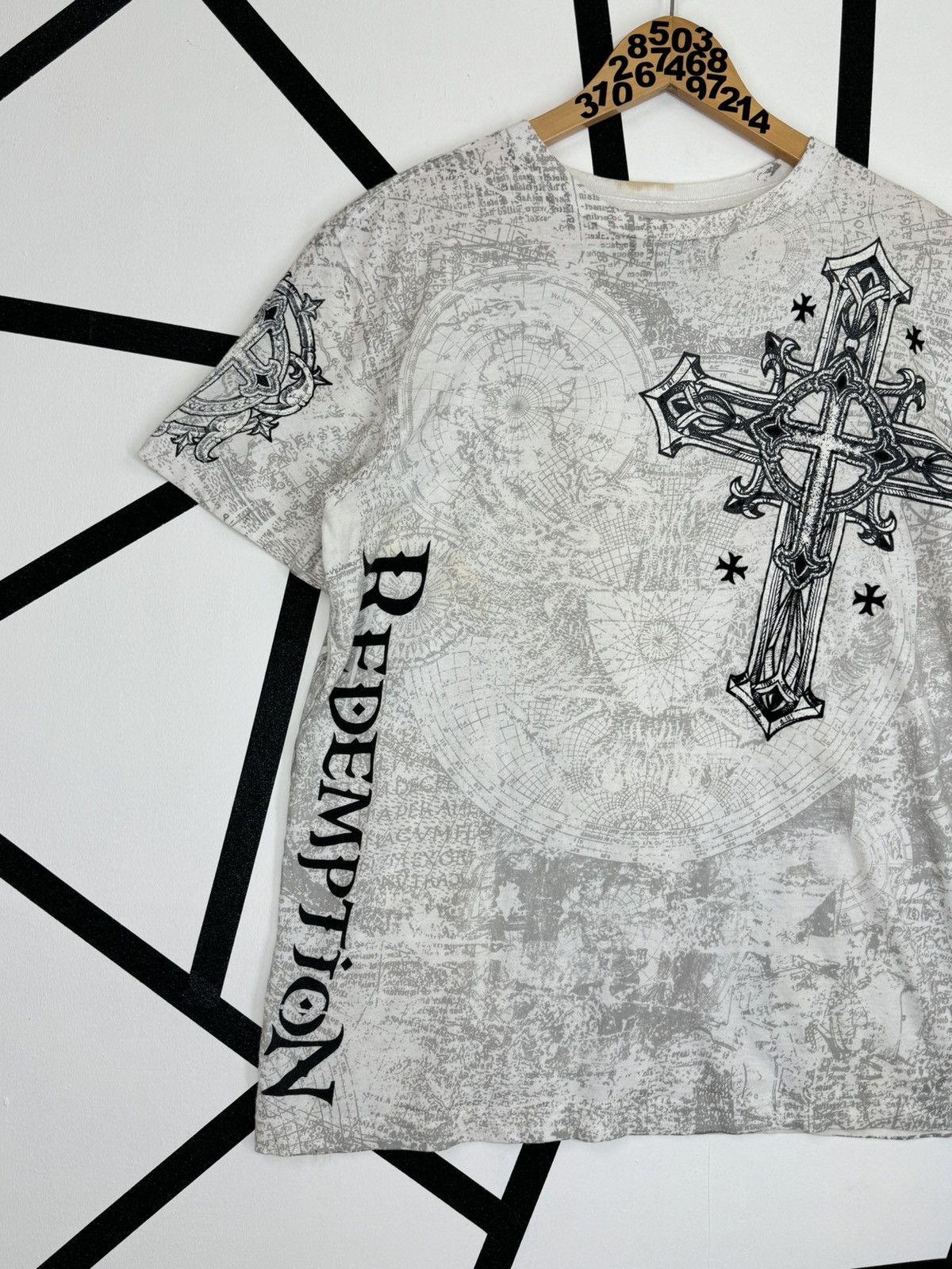 Affliction Crazy Vintage Y2K RAW STATE REDEMPTION Cross Skull Shirt Size US M / EU 48-50 / 2 - 4 Thumbnail