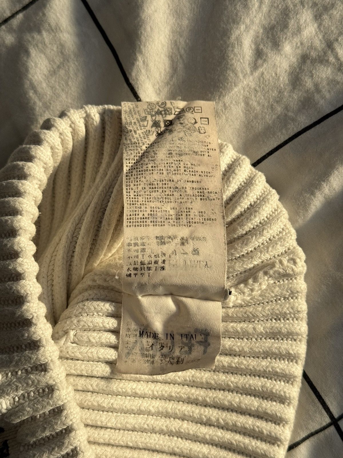 Stone Island Stone island vintage beanie White hat Double Side Italy Size ONE SIZE - 6 Thumbnail