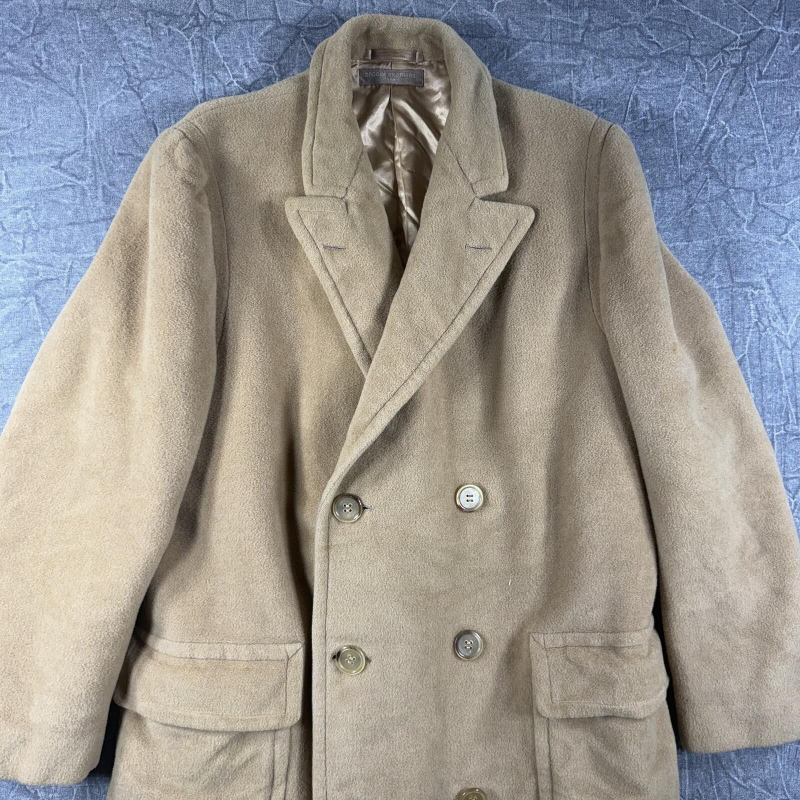Brooks Brothers Brooks Brothers Overcoat Men's 41 L Camel Brown 346 VTG Size US L / EU 52-54 / 3 - 5 Thumbnail