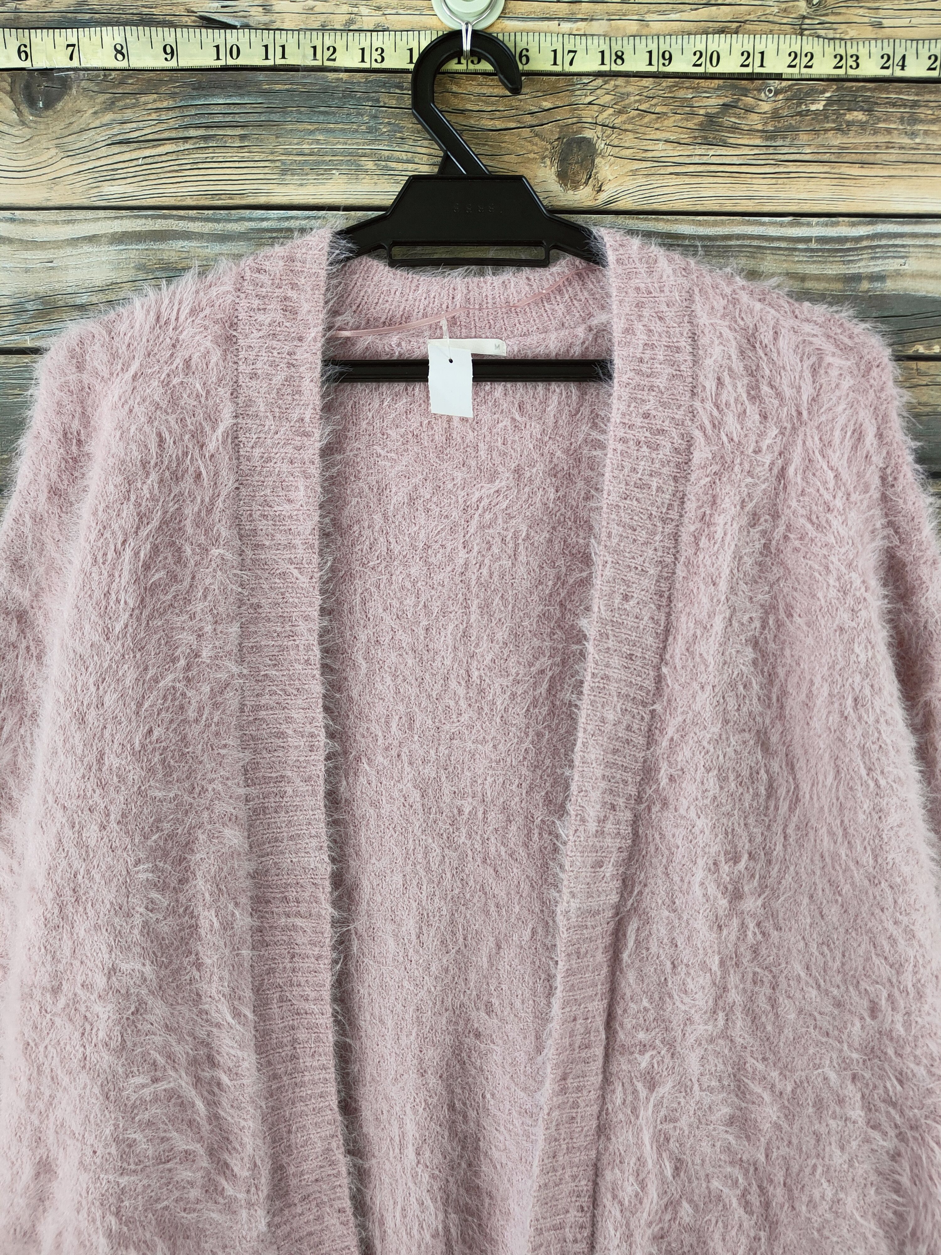 Japanese Brand DL GU Pink Fur Mohair shaggy Knitwear Cardigan #46-997 Size M / US 6-8 / IT 42-44 - 2 Thumbnail
