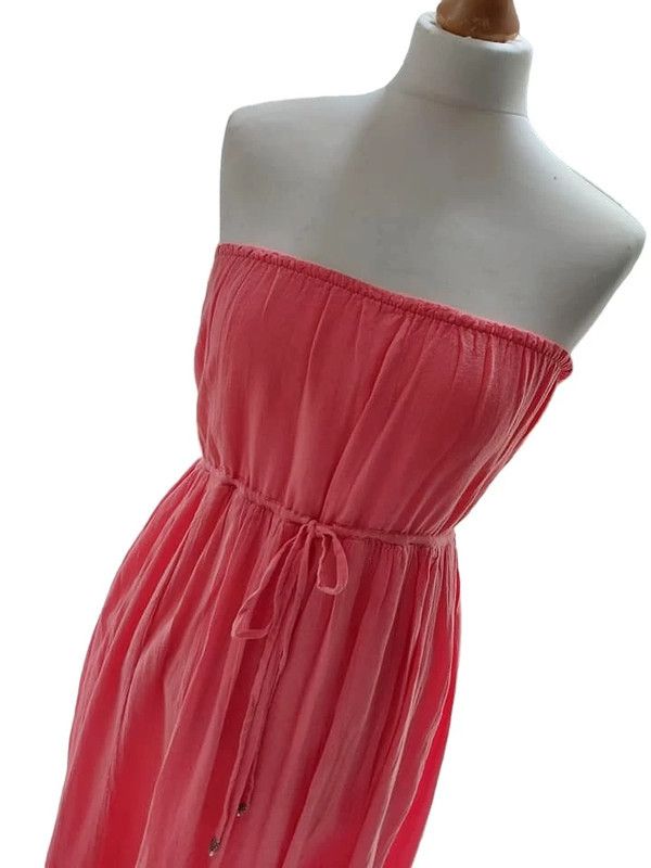 Victoria's Secret Moda International coral midi dress XL UK 16 18 Size XL / US 12-14 / IT 48-50 - 3 Thumbnail