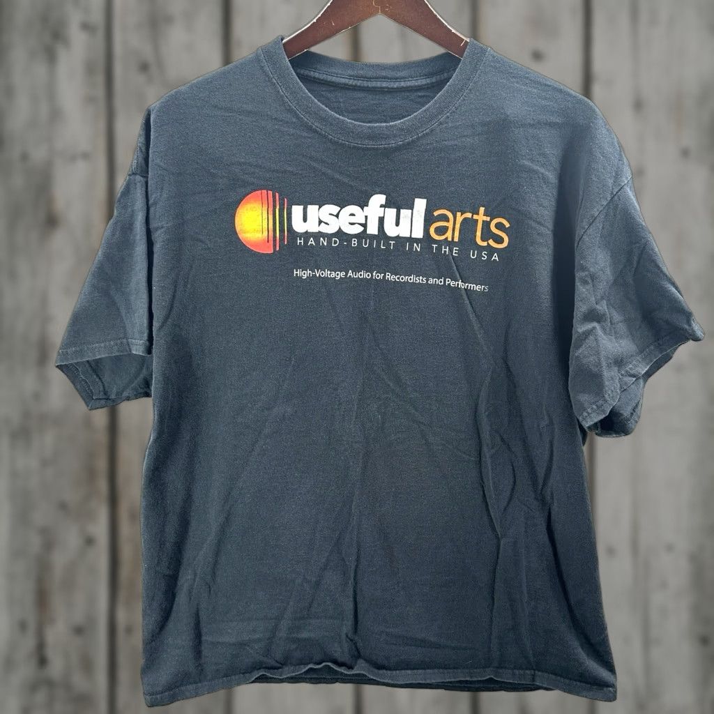 Vintage VINTAGE Useful Arts Shirt Men L Black Cotton Graphic Print 90s Art Classic USA Built Y2k Size US L / EU 52-54 / 3 - 1 Thumbnail