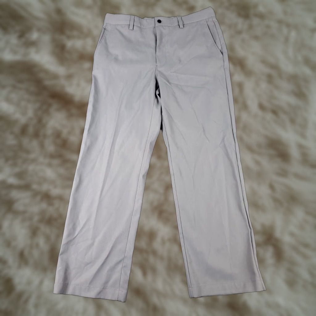Callaway Callaway Gray Chino Pants Mens 34x30 Flat Front Casual Trousers Size US 34 / EU 50 - 1 Thumbnail