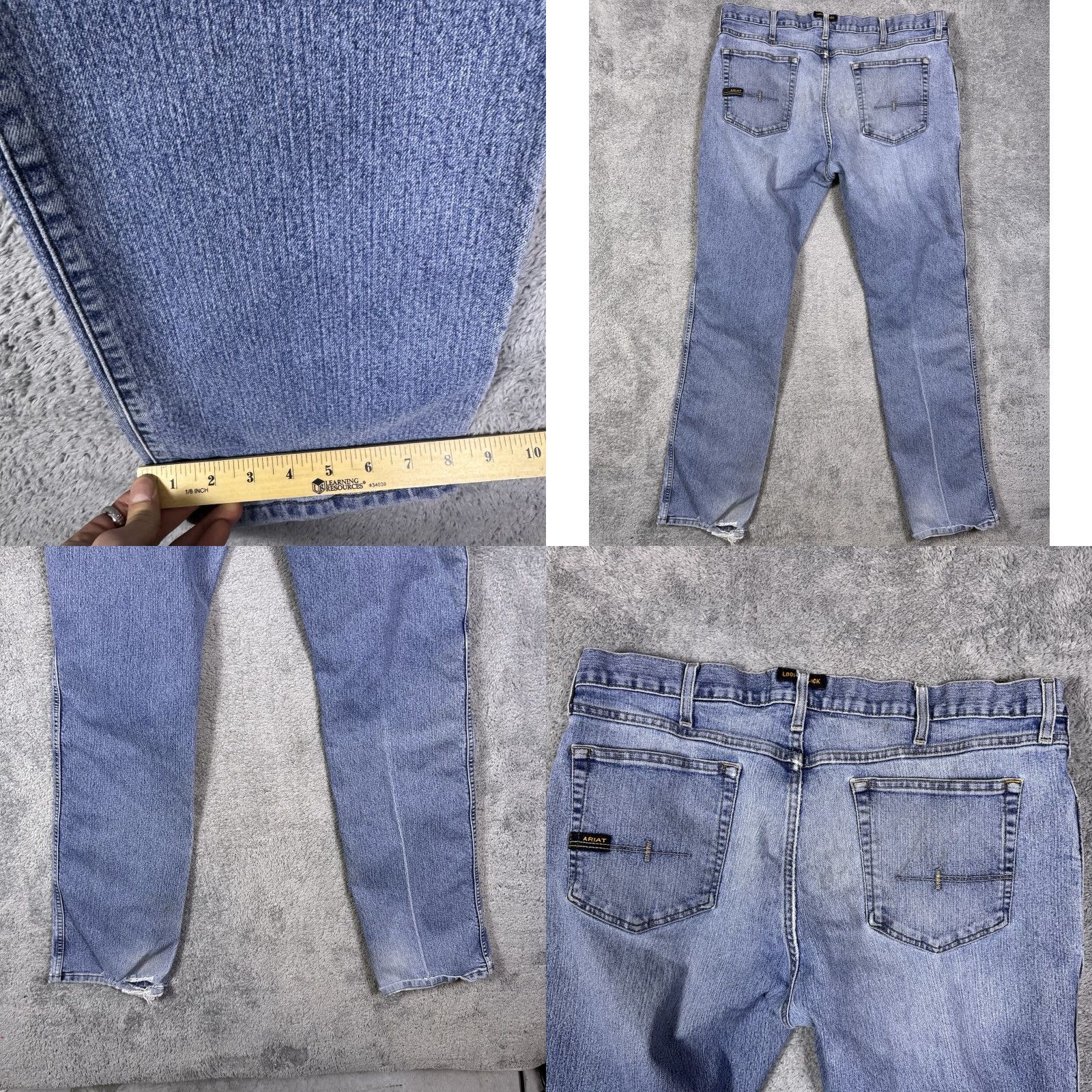 Ariat Ariat Jeans Mens 38x36 Rebar M4 Relaxed DuraStretch Basic Low Rise Boot 10021854 Size US 38 / EU 54 - 9 Thumbnail