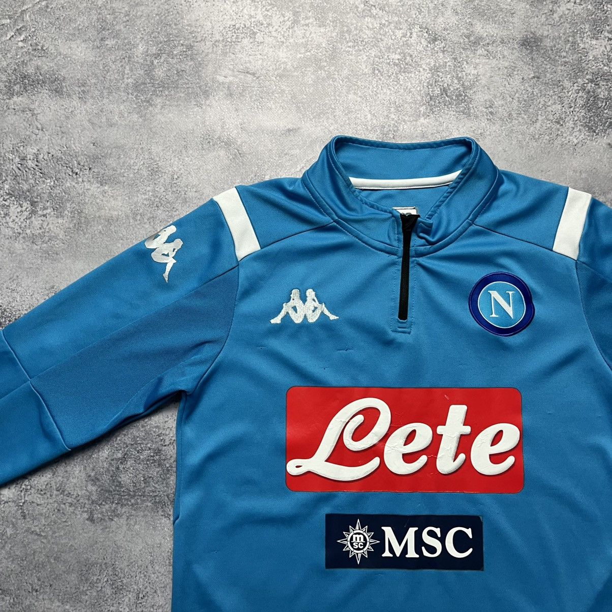Kappa Kappa Napoli 2019/2020 Home Soccer Longsleeve Jersey Size US S / EU 44-46 / 1 - 7 Thumbnail