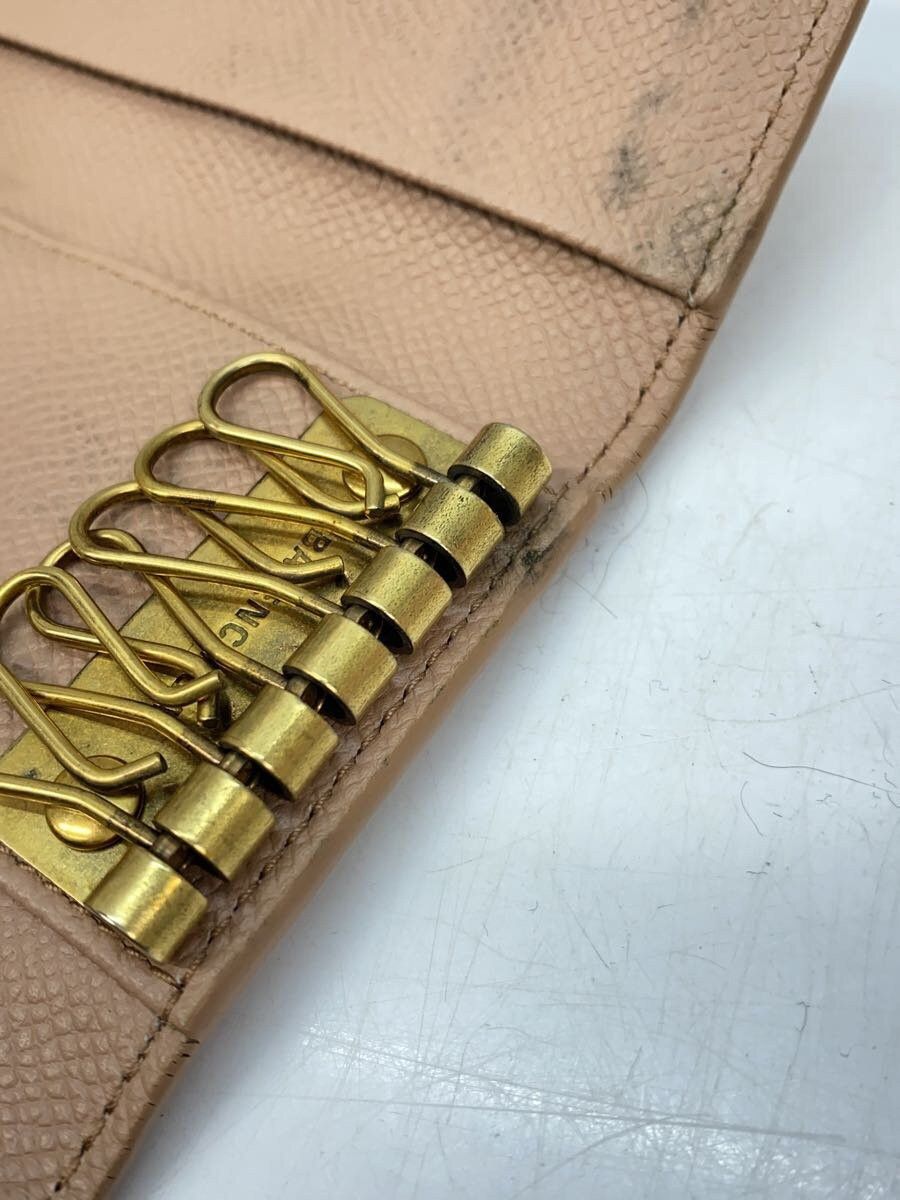 Balenciaga Balenciaga Leather 6-Ring Key Case Pink Beige Size ONE SIZE - 6 Thumbnail