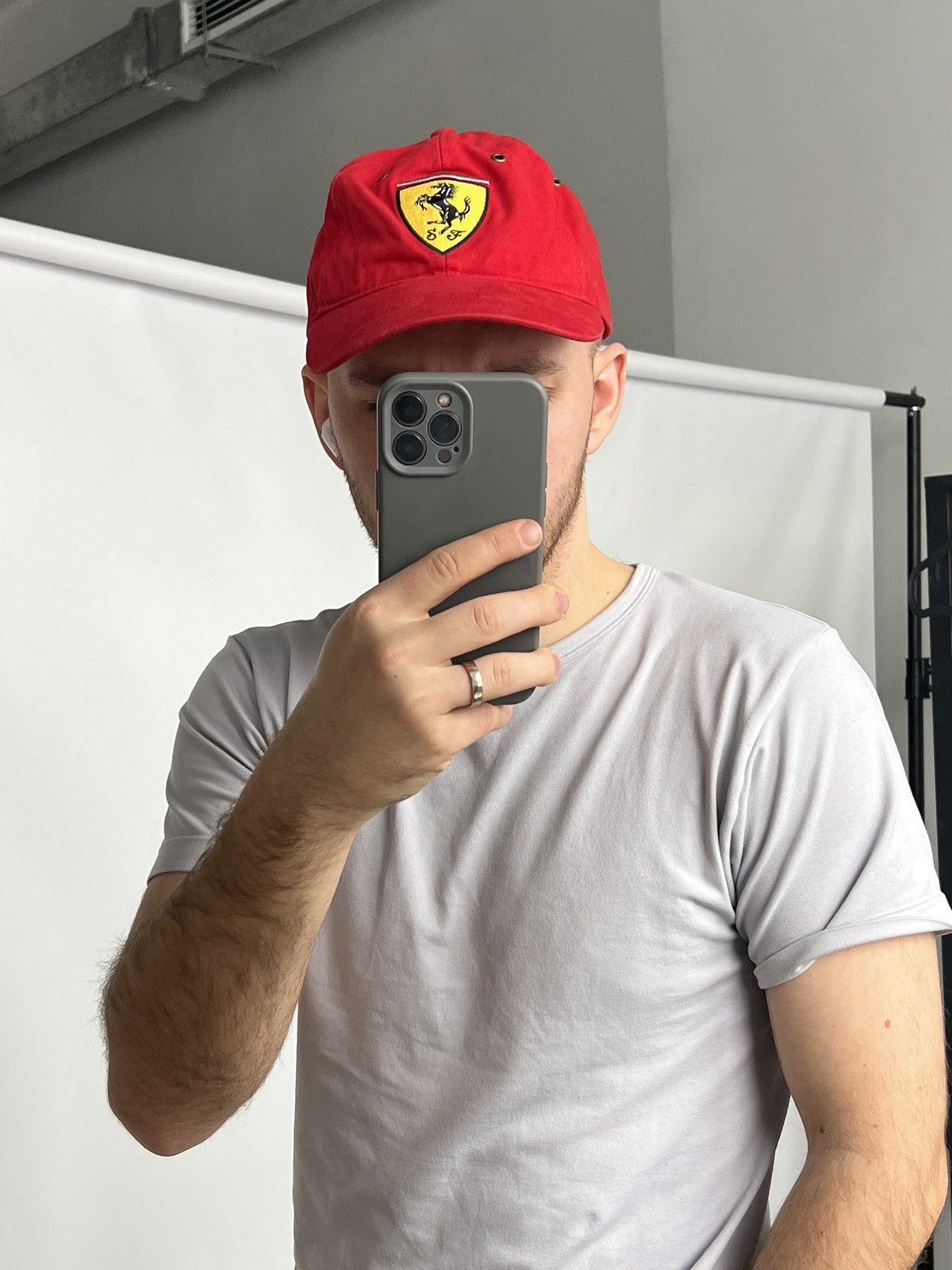 Ferrari Vintage Ferrari F1 Red Cap One Size Size ONE SIZE - 2 Thumbnail