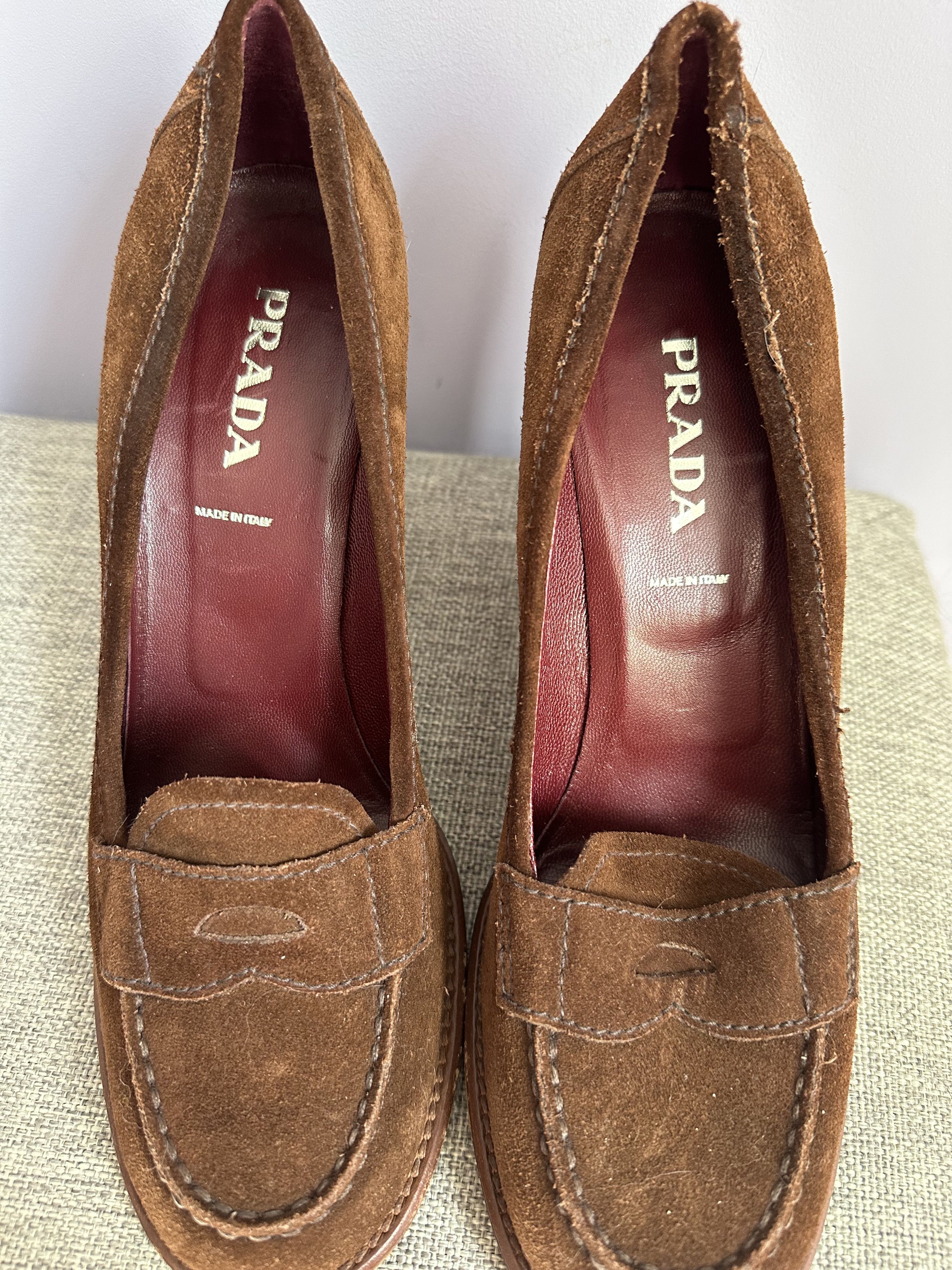 Prada PRADA VINTAGE leather loafers with heal Size US 9 / IT 39 - 3 Thumbnail
