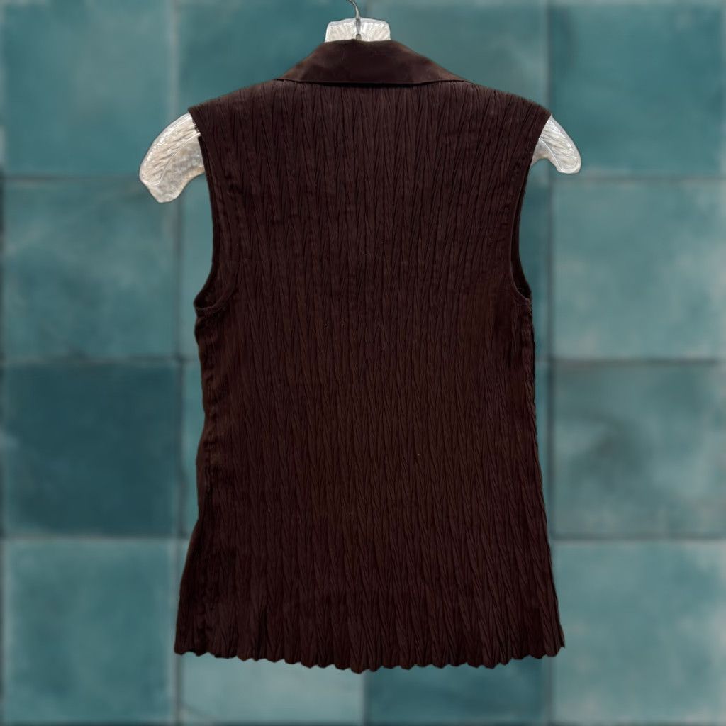 Vintage Y2K Vintage Button Top Blouse Small Brown Fairy Grunge Whimsigoth Corpcore Shirt S Brown Girls Mens Womens Boys Girls Size S / US 4 / IT 40 - 1 Thumbnail