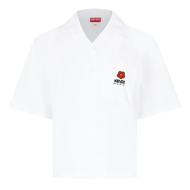 Kenzo o1g2r1mq1024 Flower Shirt in White Size L / US 10 / IT 46 - 1 Thumbnail