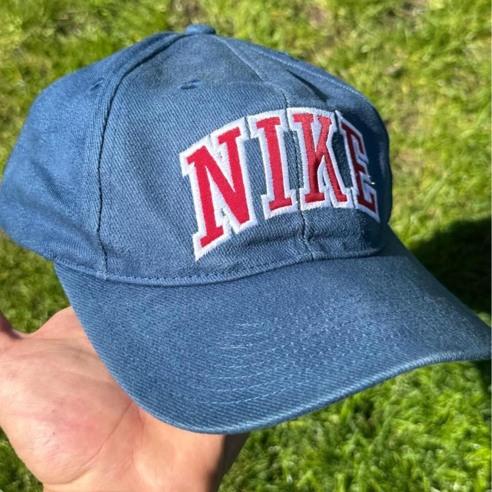 Nike 1990s Vintage Nike Spellout Snapback Cap Size ONE SIZE - 4 Thumbnail