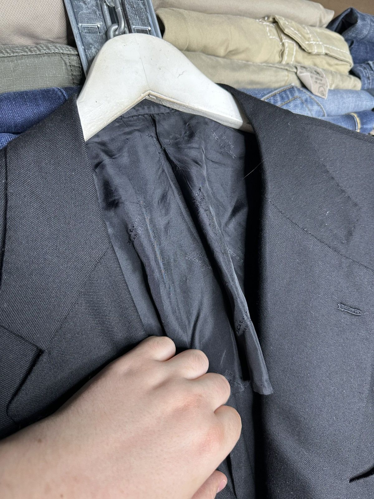 Kiton Kiton Napoli 100% Cashmere Blazer Sport Coat Black Size 58 Size 48L - 10 Thumbnail