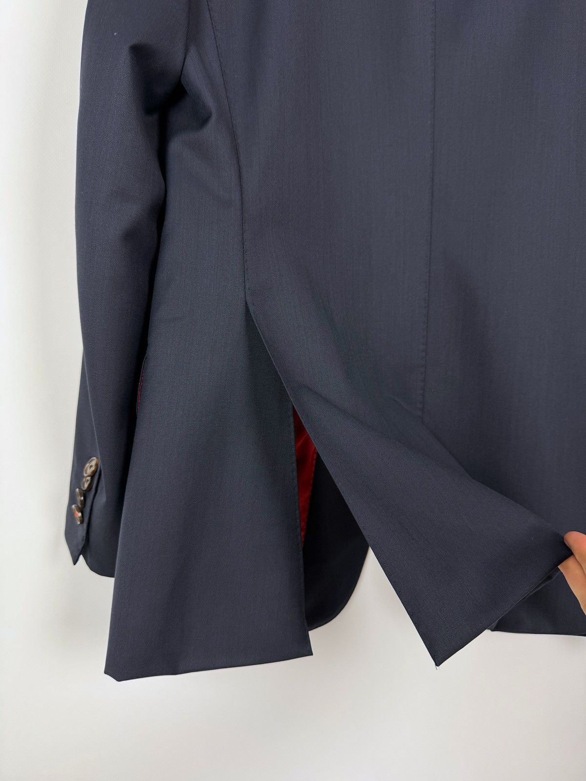 Suitsupply Suitsupply Sienna Wool Blue Men’s Blazer Jacket Size 46S - 10 Thumbnail