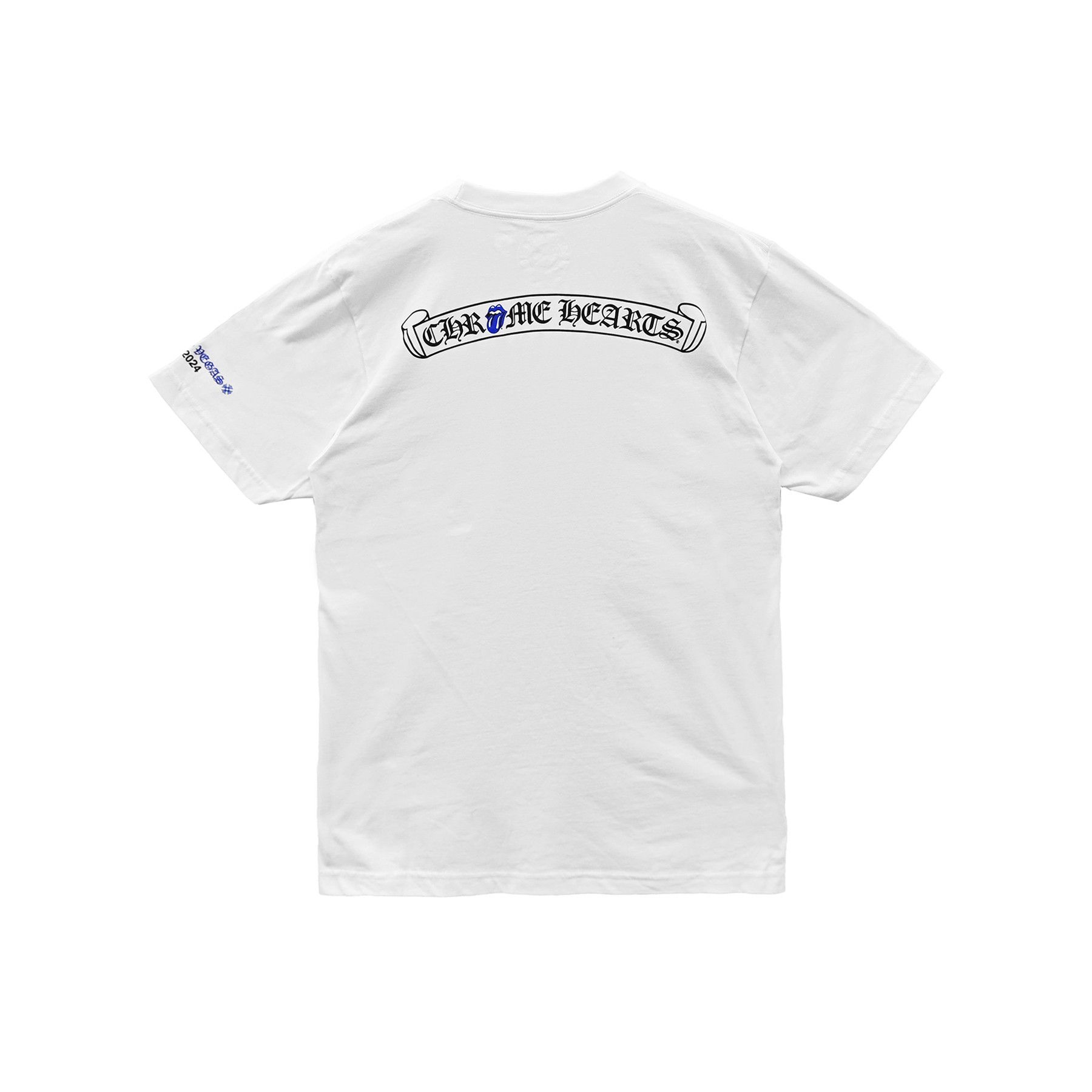 Chrome Hearts Chrome Hearts Roling Stones Blue Neck Short Sleeve Tee Size US M / EU 48-50 / 2 - 2 Thumbnail