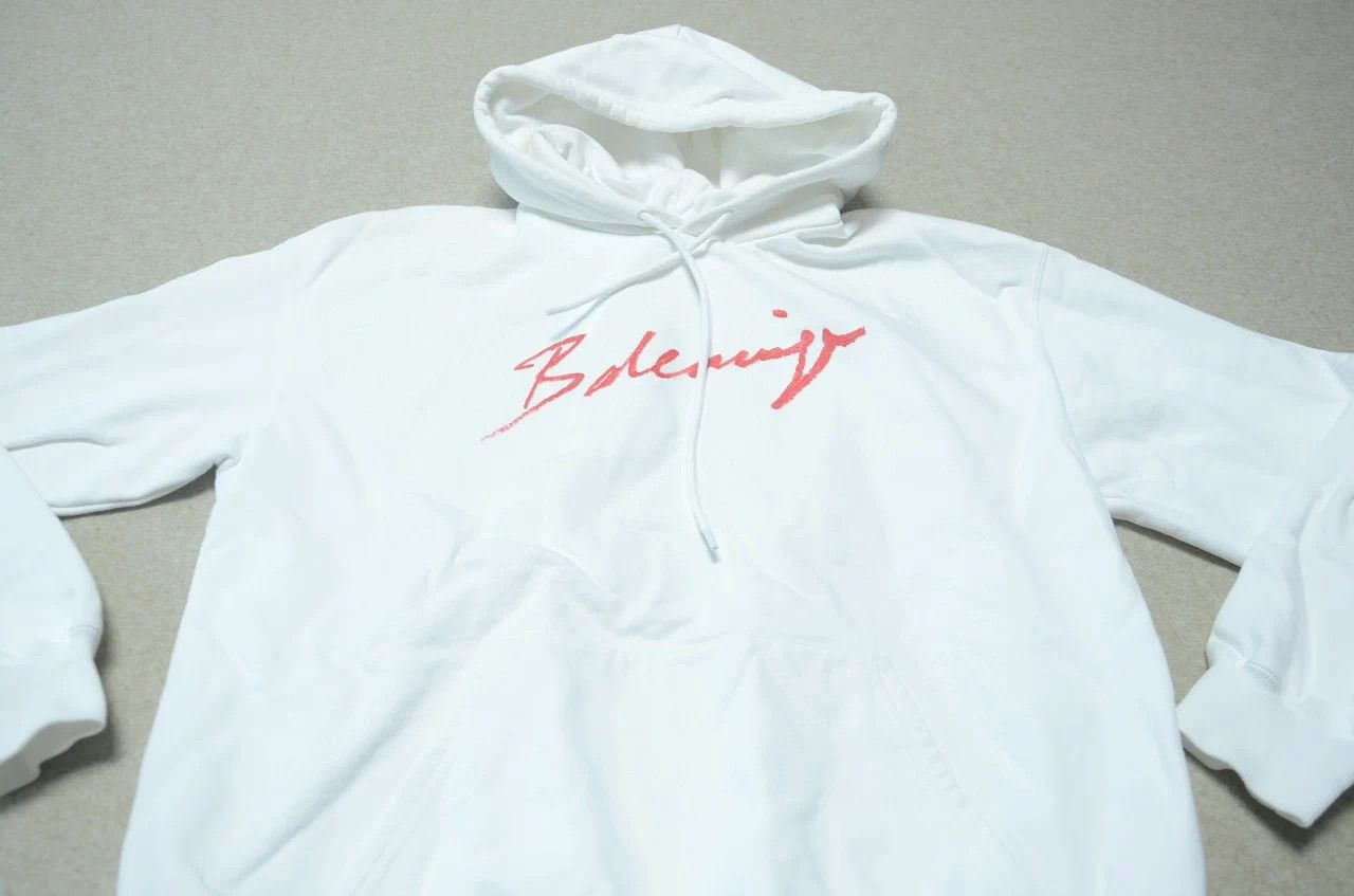 Balenciaga Balenciaga Script Logo White Unisex Hoodie Size S / US 4 / IT 40 - 2 Thumbnail