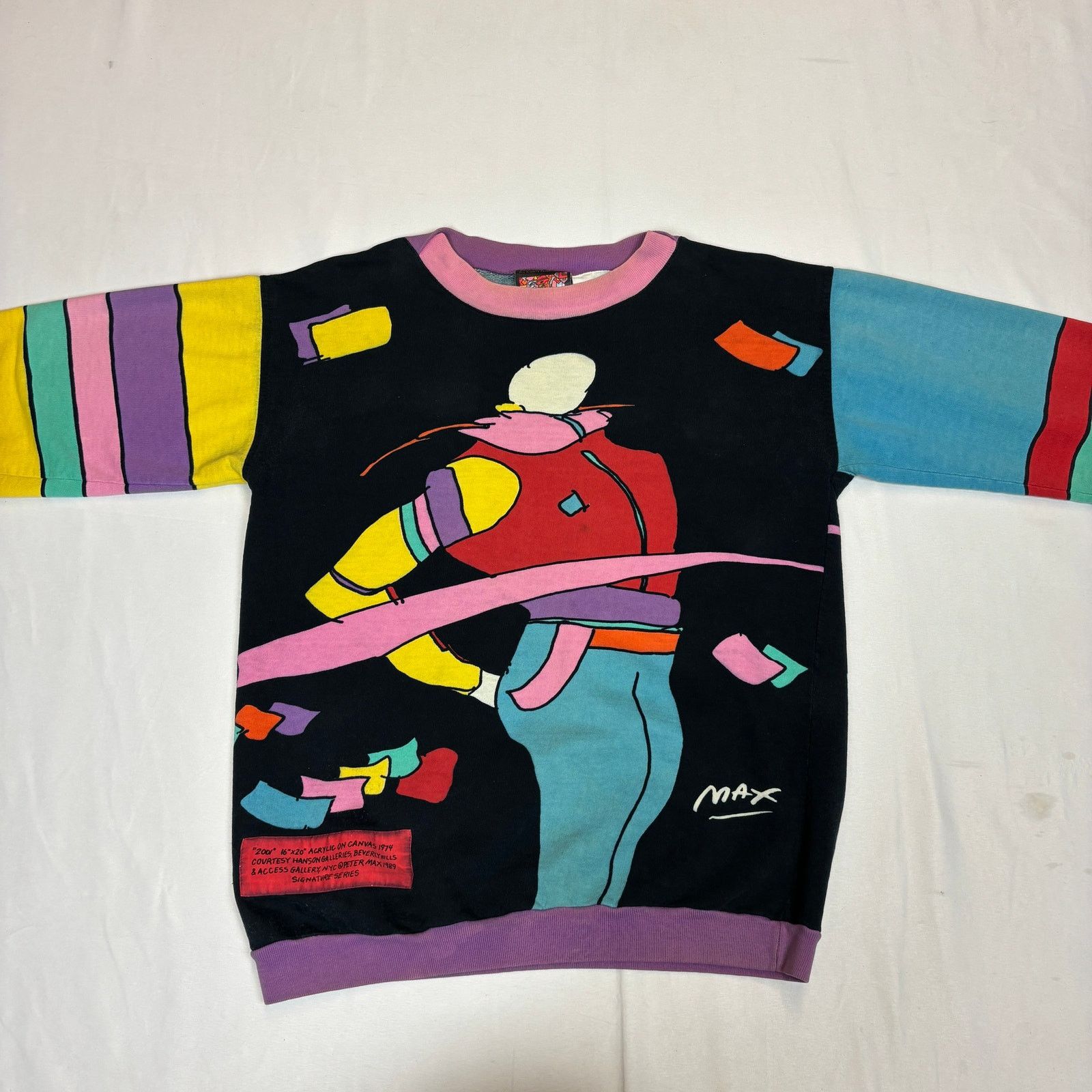 Vintage Neo Max Peter Max Vintage 1987 Sweatshirt Men's Medium Art Size US M / EU 48-50 / 2 - 2 Thumbnail