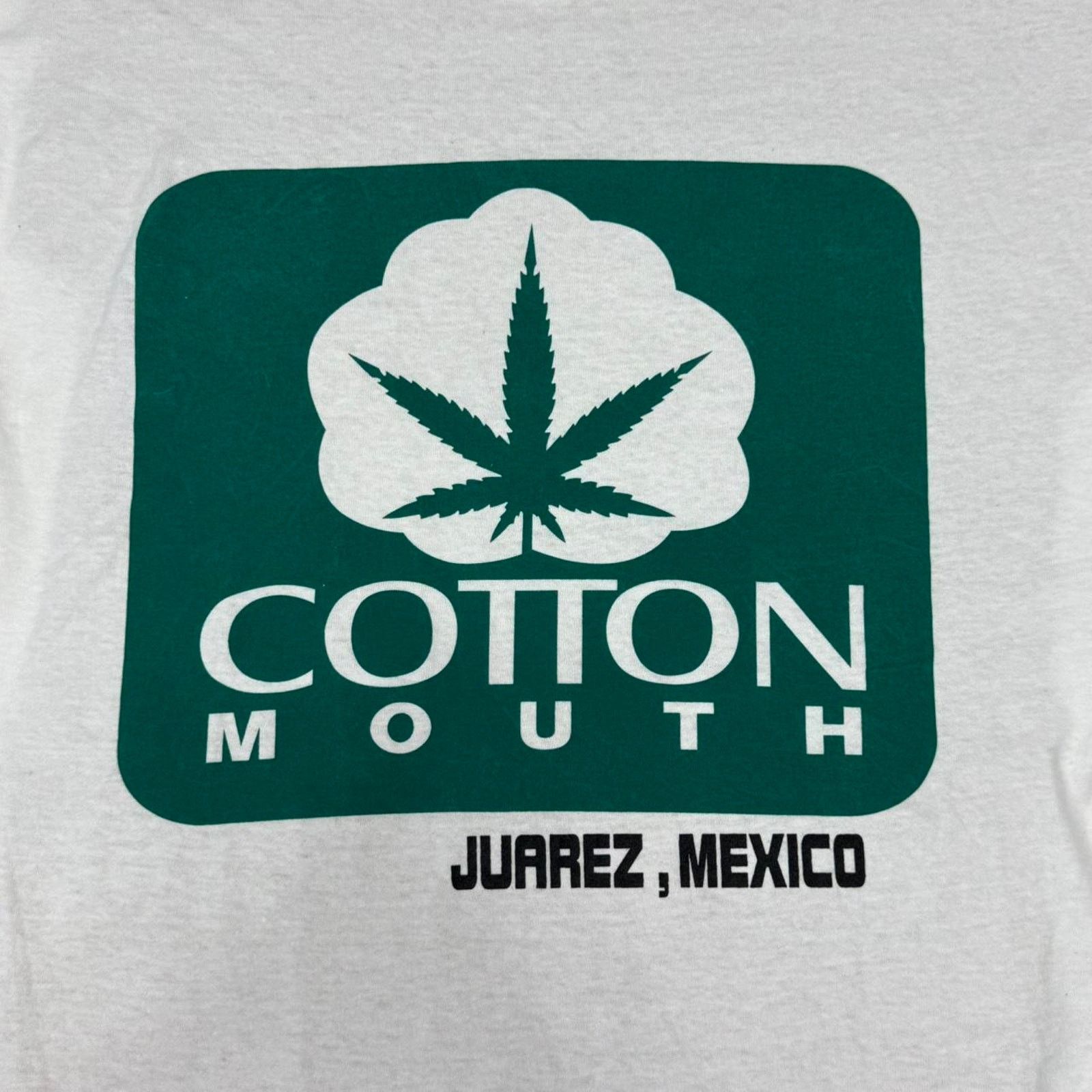 Delta VINTAGE Y2K MINIMAL WEED LOGO COTTON MOUTH TOURIST TEE: Size US M / EU 48-50 / 2 - 3 Thumbnail