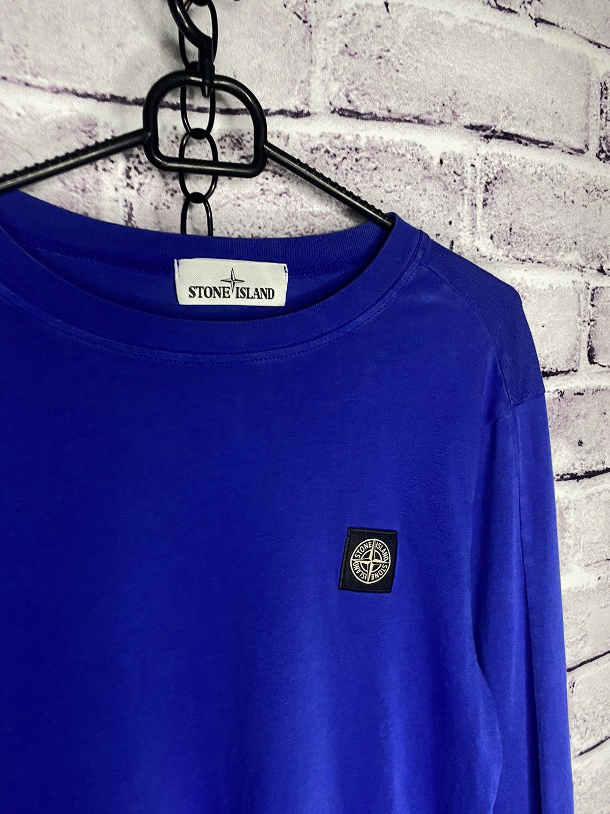 Men's Stone island Patch Program logo long sleeve