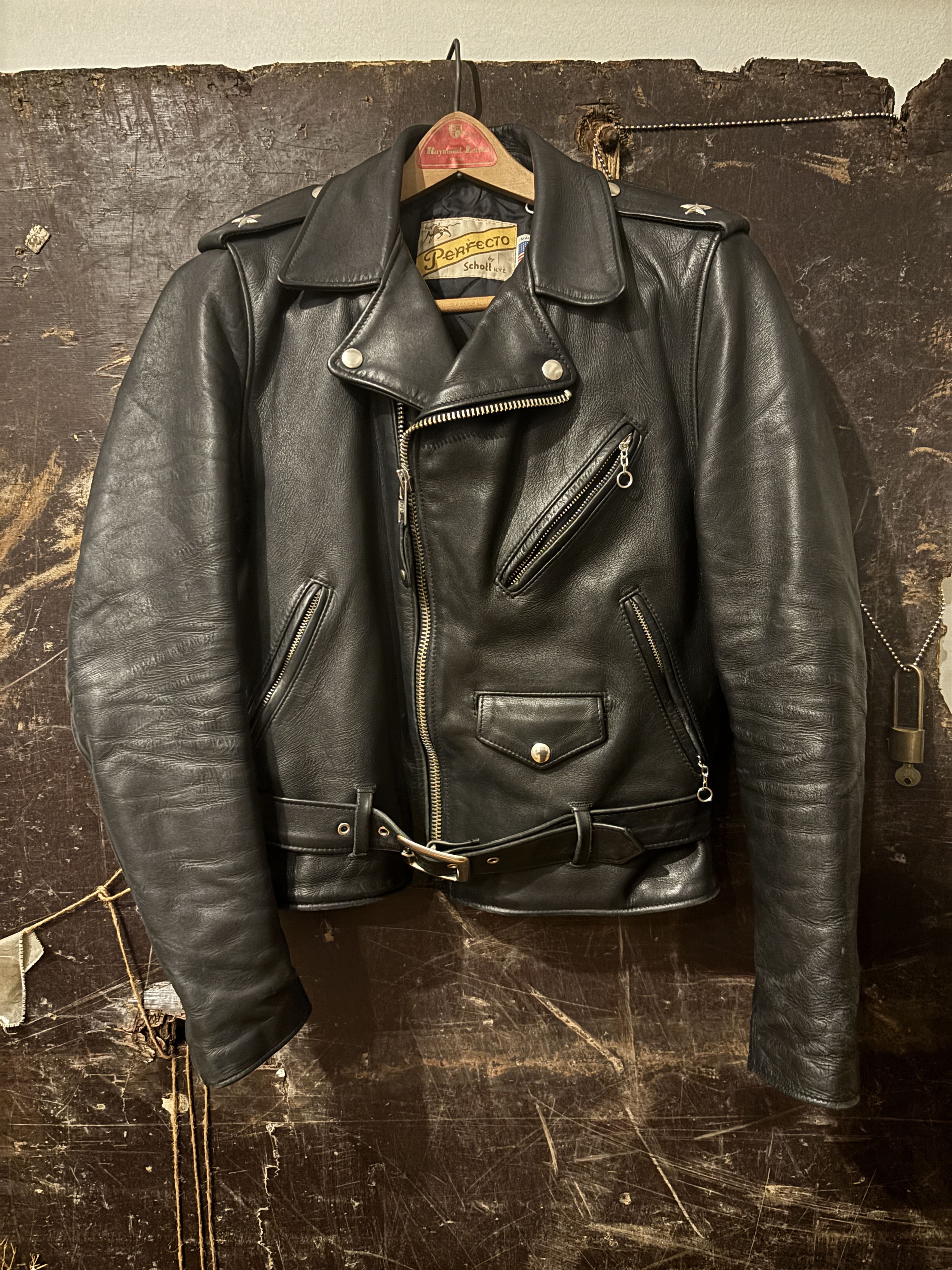 【BRAND SHOP KOHAKU】SCHOTT BROS Schott NYC Demisezoninė striukė 'LC1259' ruda / kremo - GLAMI.lt