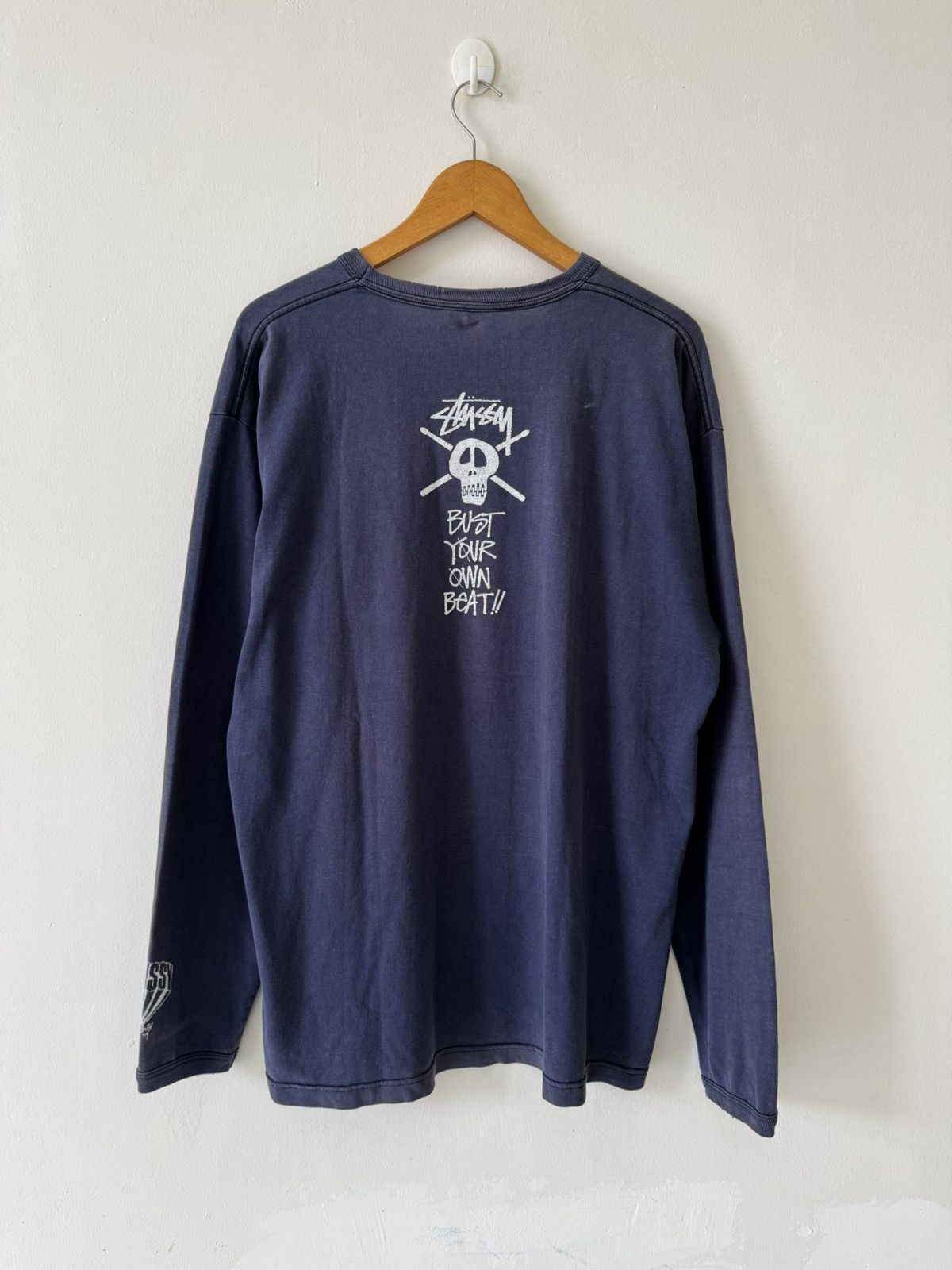 Stussy VINTAGE 00’S STUSSY DRUM LONGSLEEVE SHIRT Size US XL / EU 56 / 4 - 4 Thumbnail