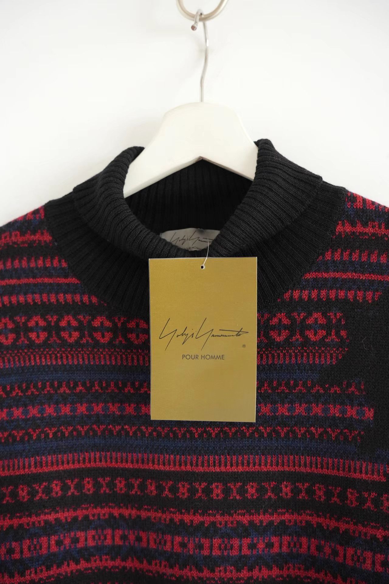Yohji Yamamoto Yohji Yamamoto 24aw Black & Red Stripe Turtleneck Sweater K4 Size US L / EU 52-54 / 3 - 3 Thumbnail