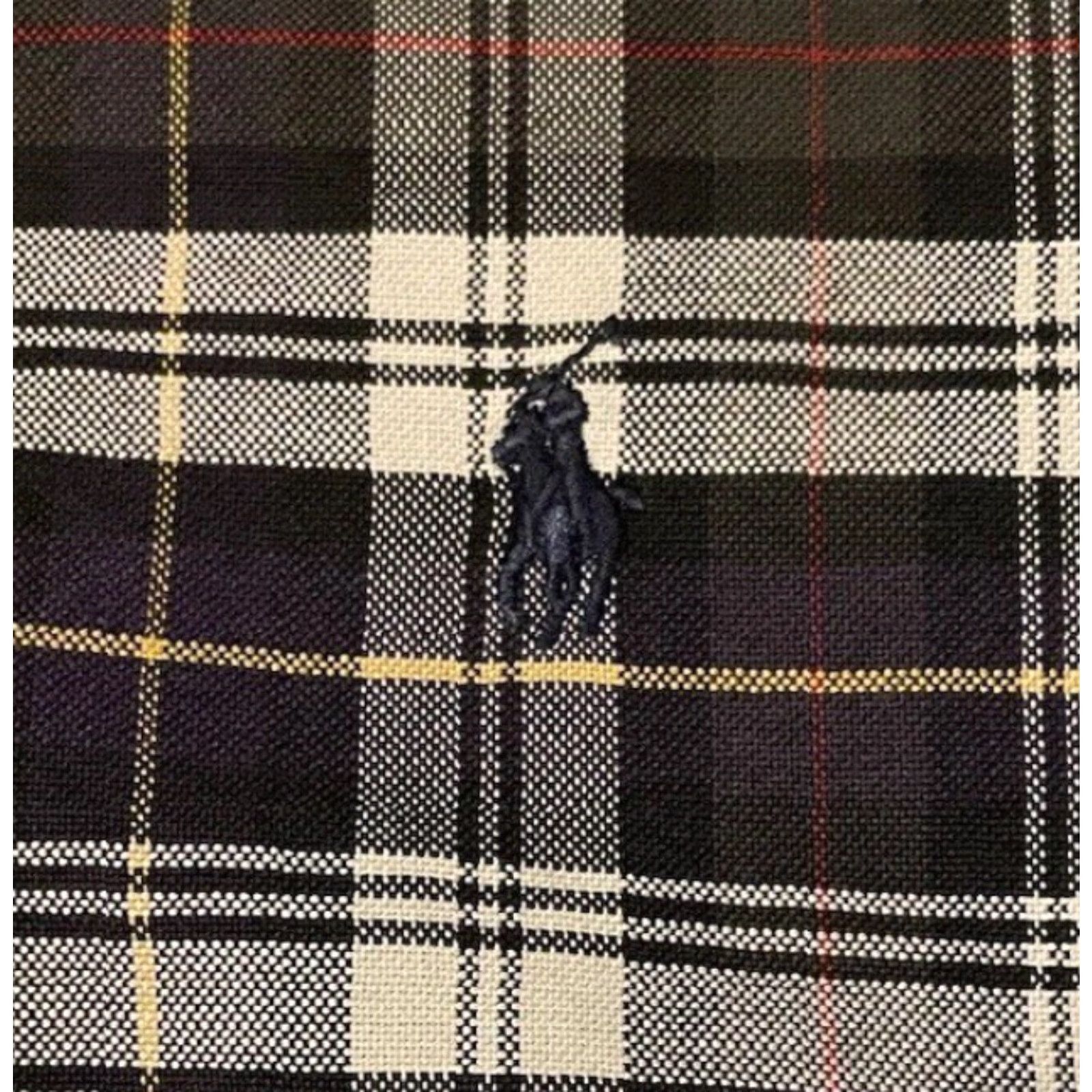 Polo Ralph Lauren VINTAGE Polo Ralph Lauren Plaid Button-Up Shirt L Navy Blue Striped Nautical Sailing 90s USA Mens Polo Ralph Lauren Big Pony Shirt Size US L / EU 52-54 / 3 - 2 Thumbnail