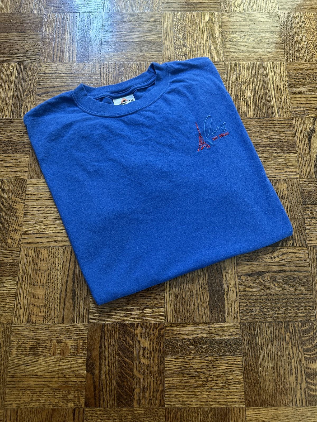 Japanese Brand Vintage Y2K Paris Las Vegas Embroidered Graphic Tee Size US L / EU 52-54 / 3 - 1 Thumbnail