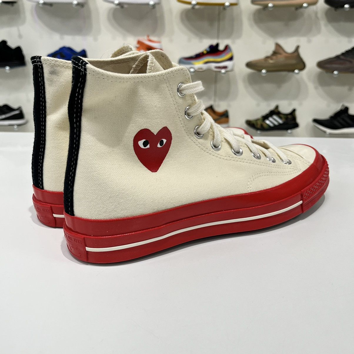 Comme des Garcons × Converse Converse Chuck Taylor All Star 70 Hi x CDG Play Red Midsole Size US 9 / EU 42 - 5 Thumbnail
