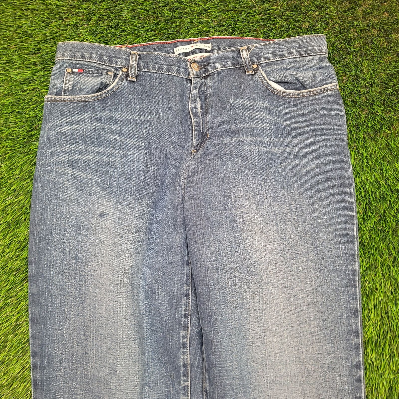 Tommy Hilfiger Y2K Tommy Hilfiger Boyfriend Jeans Womens 14L High Waisted Size 36" / US 14 / IT 50 - 2 Thumbnail