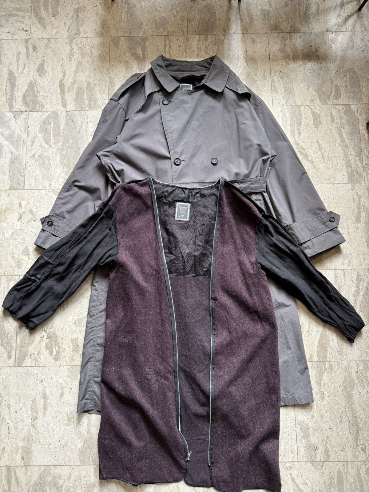 Vintage christian dior Monsieur trench coat mens