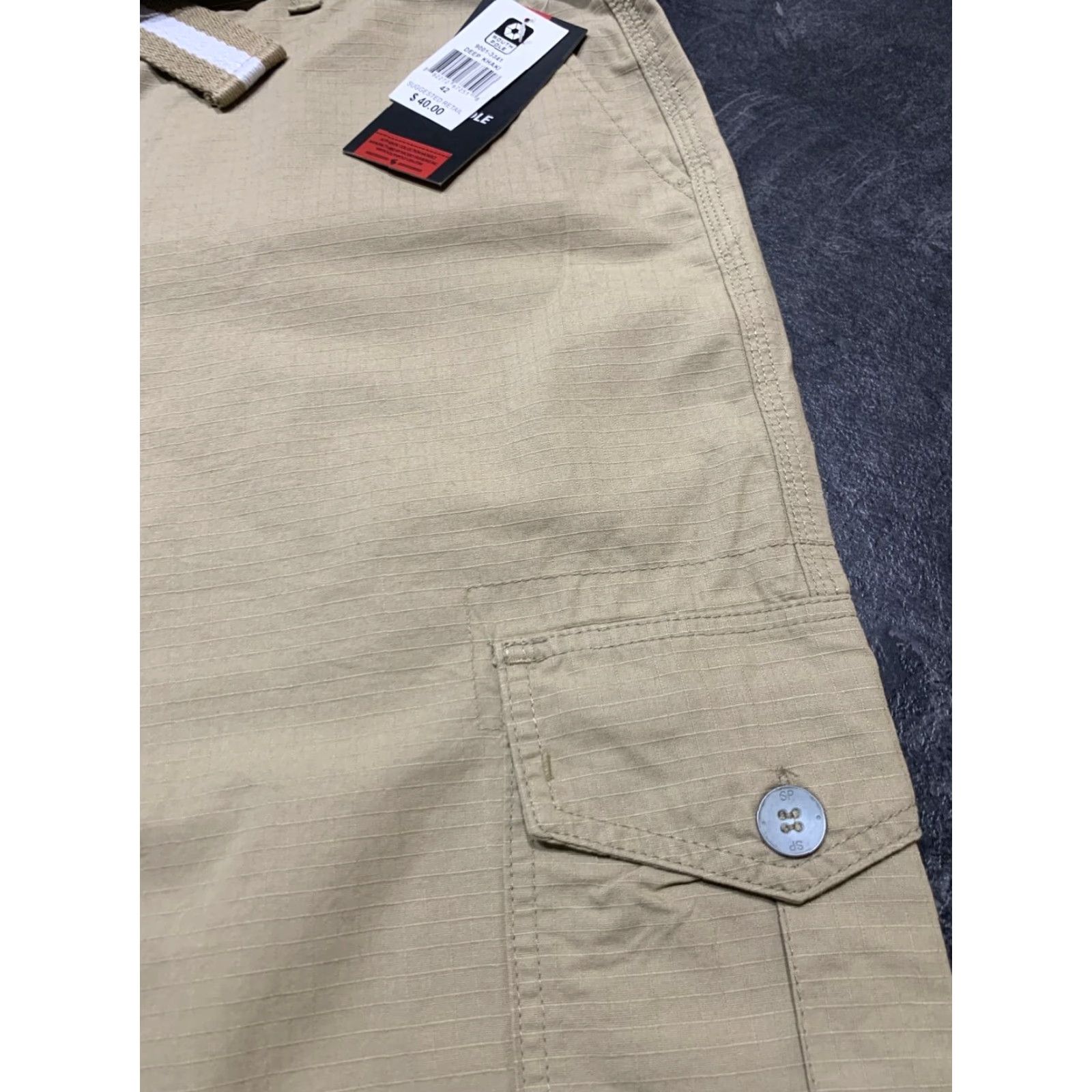 Southpole VINTAGE Southpole Men's Shorts Cargo Utility Cotton Canvas 42 Black Skater Cargo Pockets Fall Summer Outdoor Size US 42 / EU 58 - 2 Thumbnail