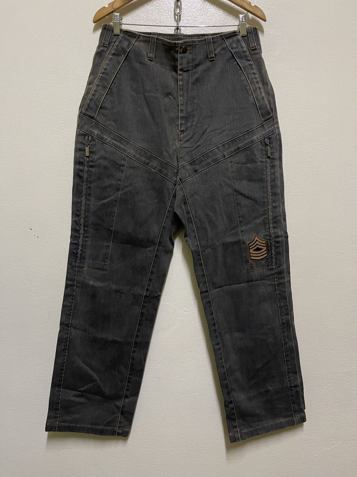 Jean Charles De Castelbajac × Vintage Castelbajac Sport Army Stretch Jeans Size 32" / US 10 / IT 46 - 1 Thumbnail