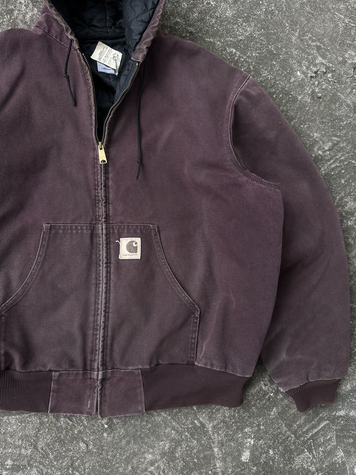Carhartt Rare!!! Vintage 90s Carhartt J06 BRG Hooded Jacket Boxy XL Size US XL / EU 56 / 4 - 4 Thumbnail