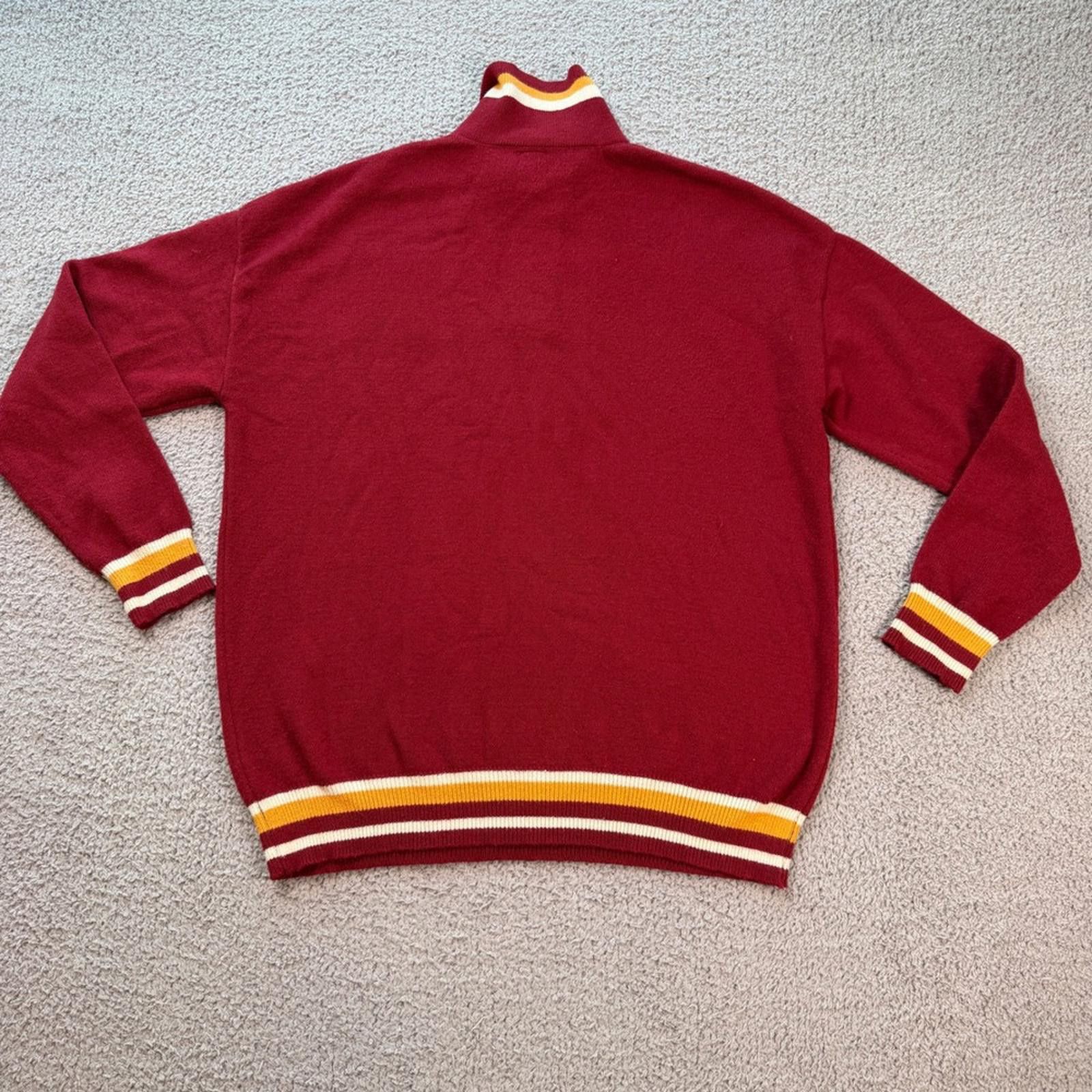 Disney Disney Winnie The Pooh Varsity Knit Sweater Red Patch Size US S / EU 44-46 / 1 - 3 Thumbnail